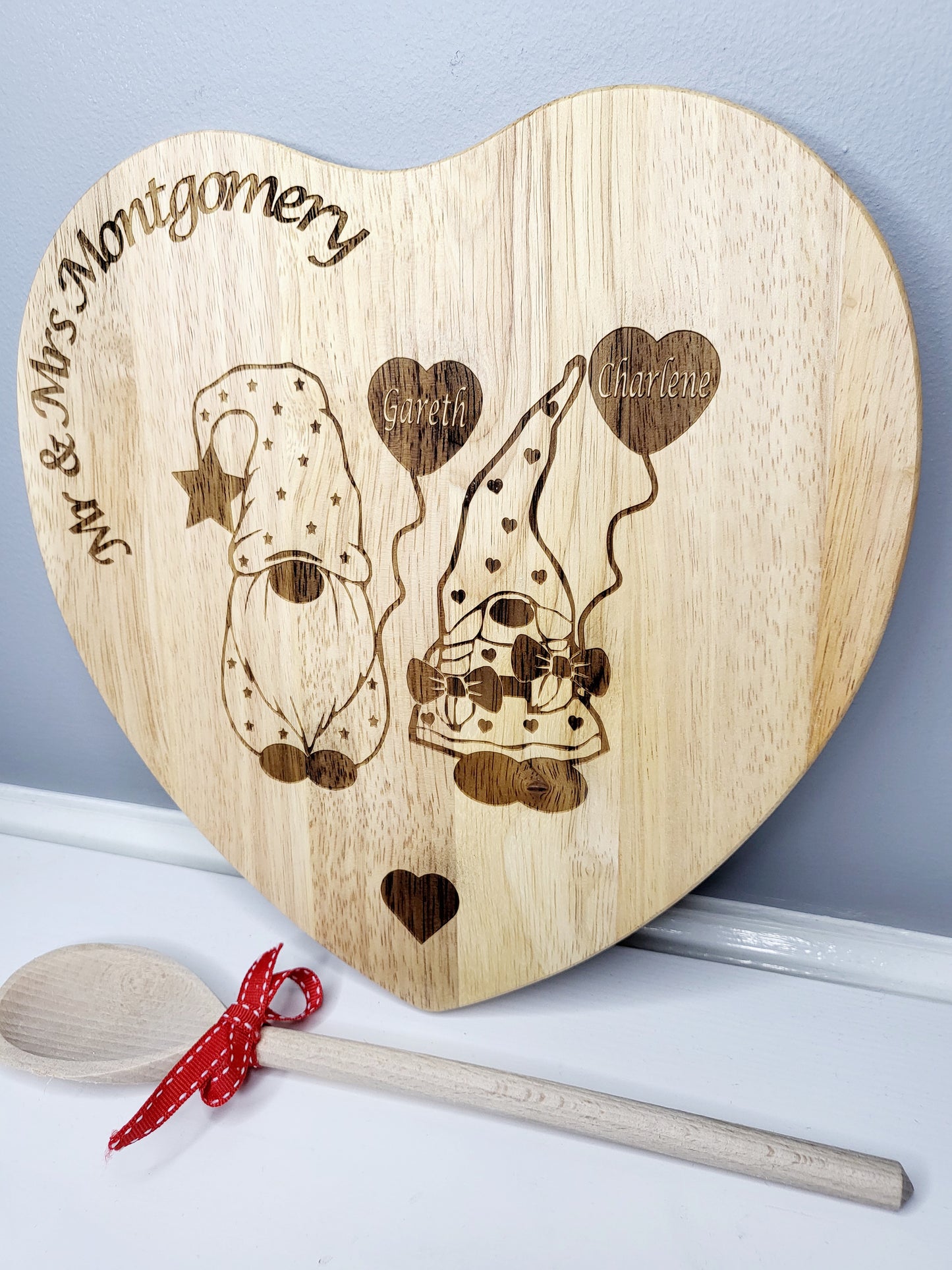 Personalised Gonk Lovers Chopping Board