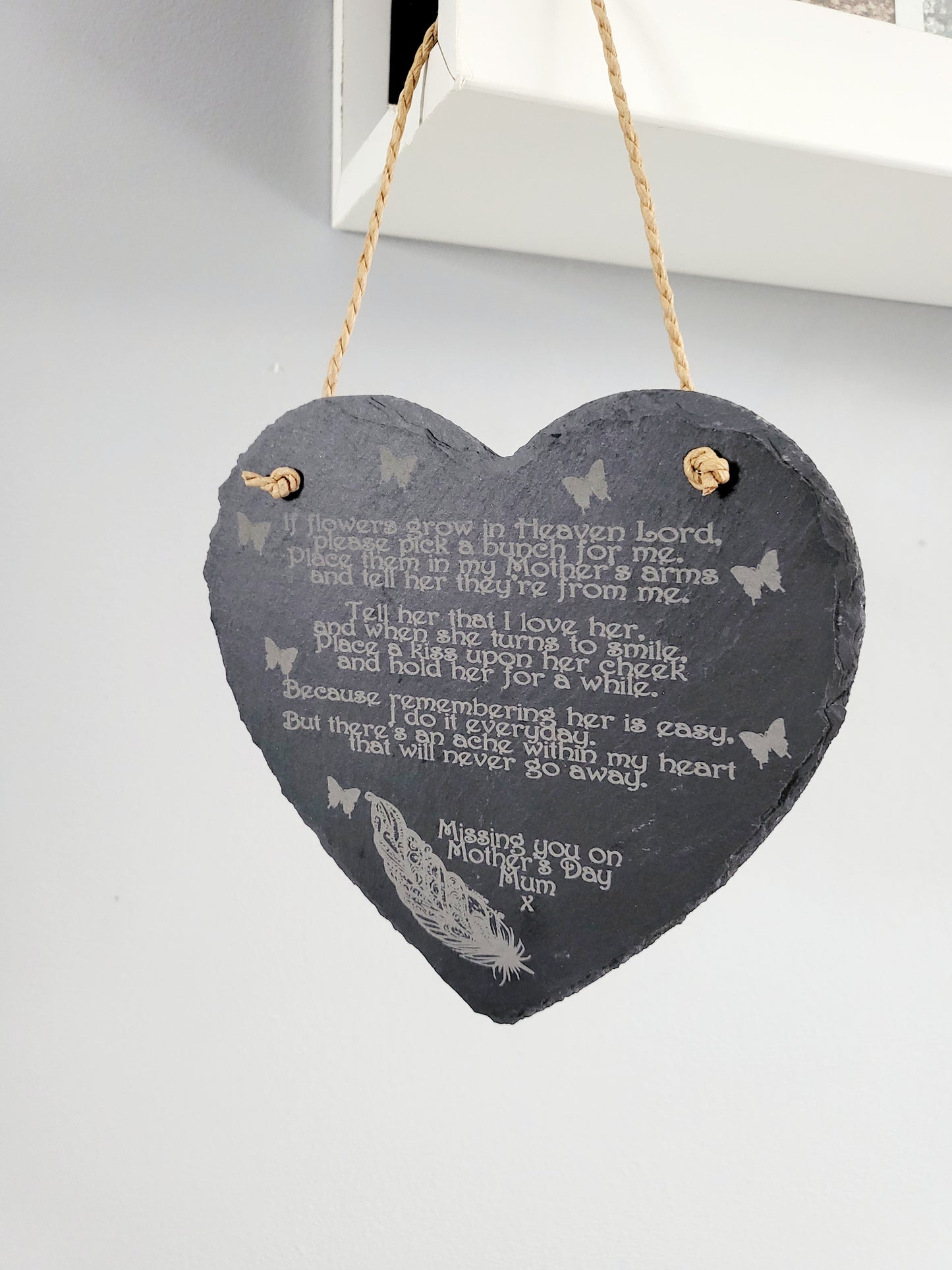 Personalised Slate Mother's Day Memorial Plaque