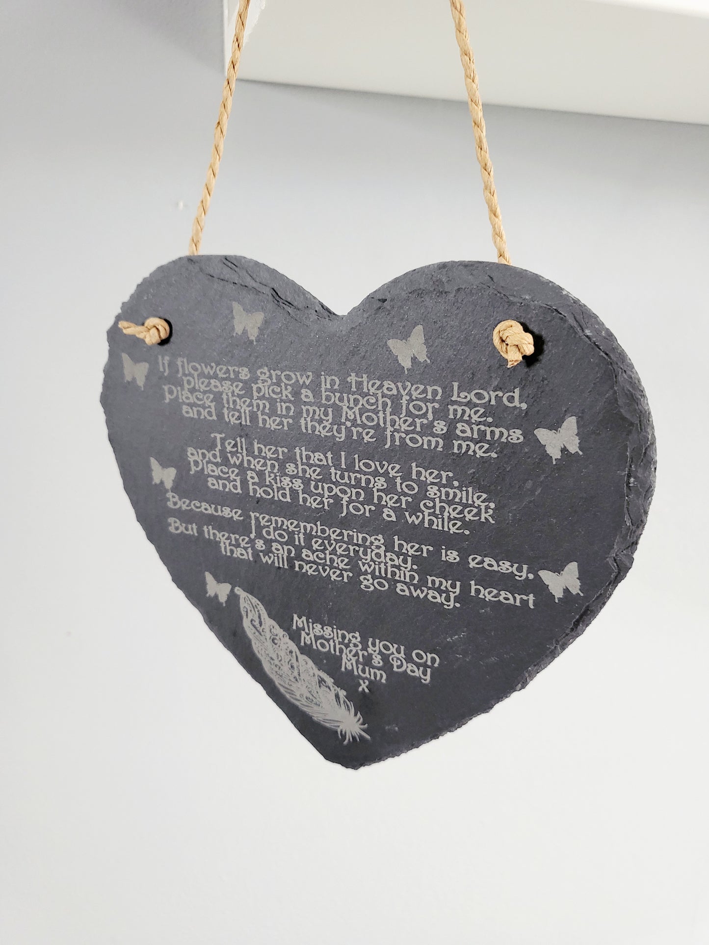 Personalised Slate Mother's Day Memorial Plaque