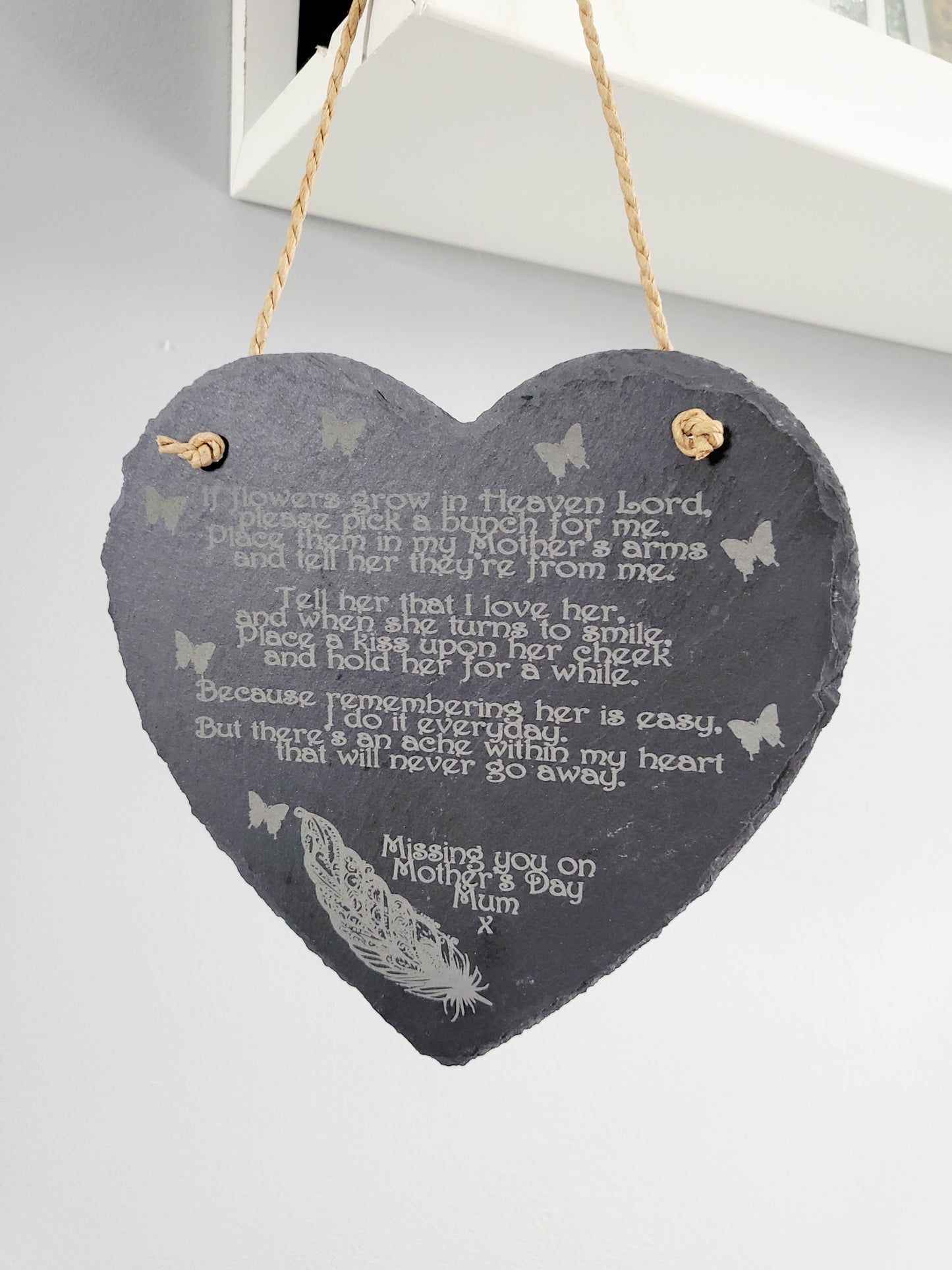 Personalised Slate Mother's Day Memorial Plaque