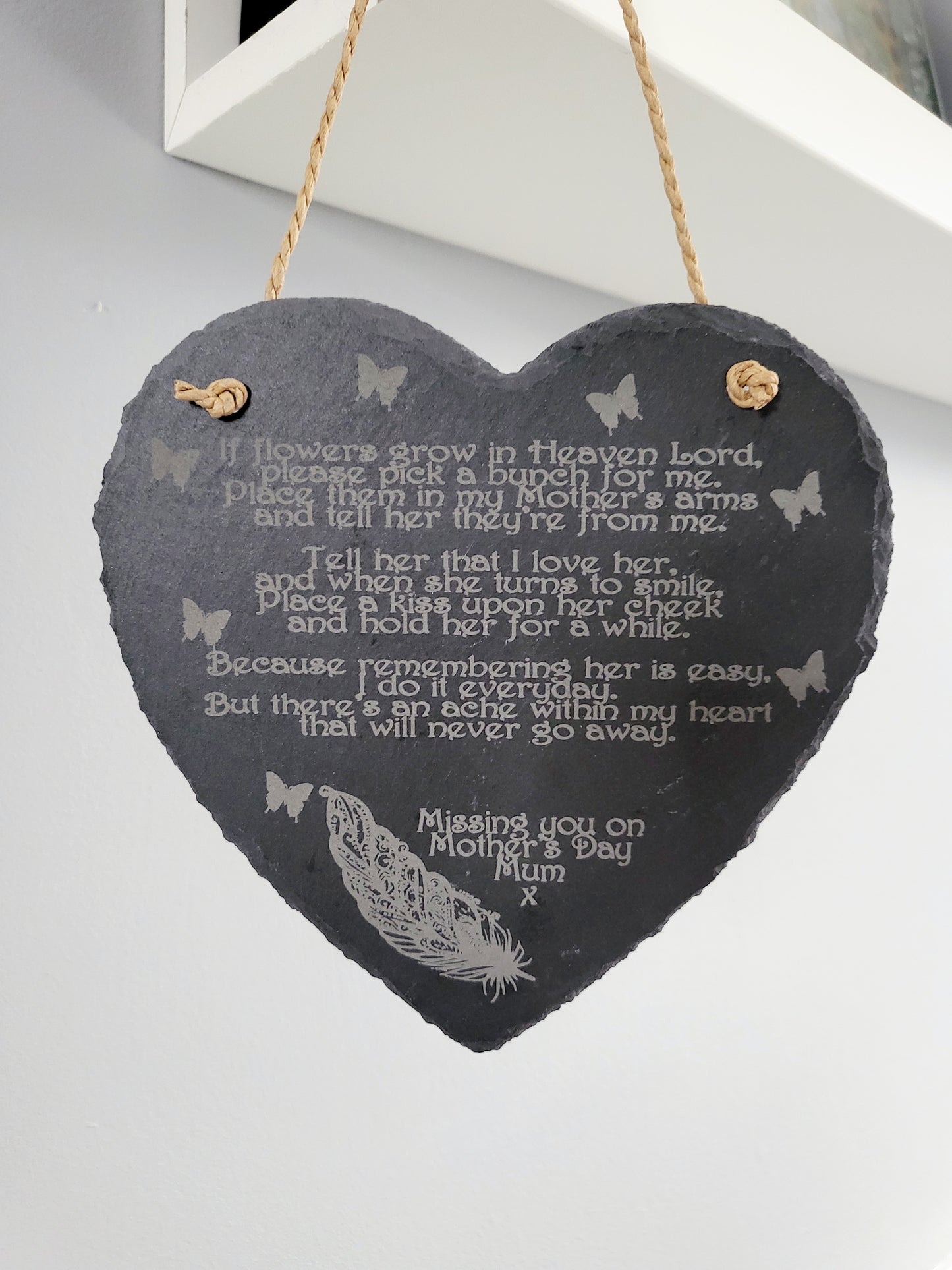 Personalised Slate Mother's Day Memorial Plaque