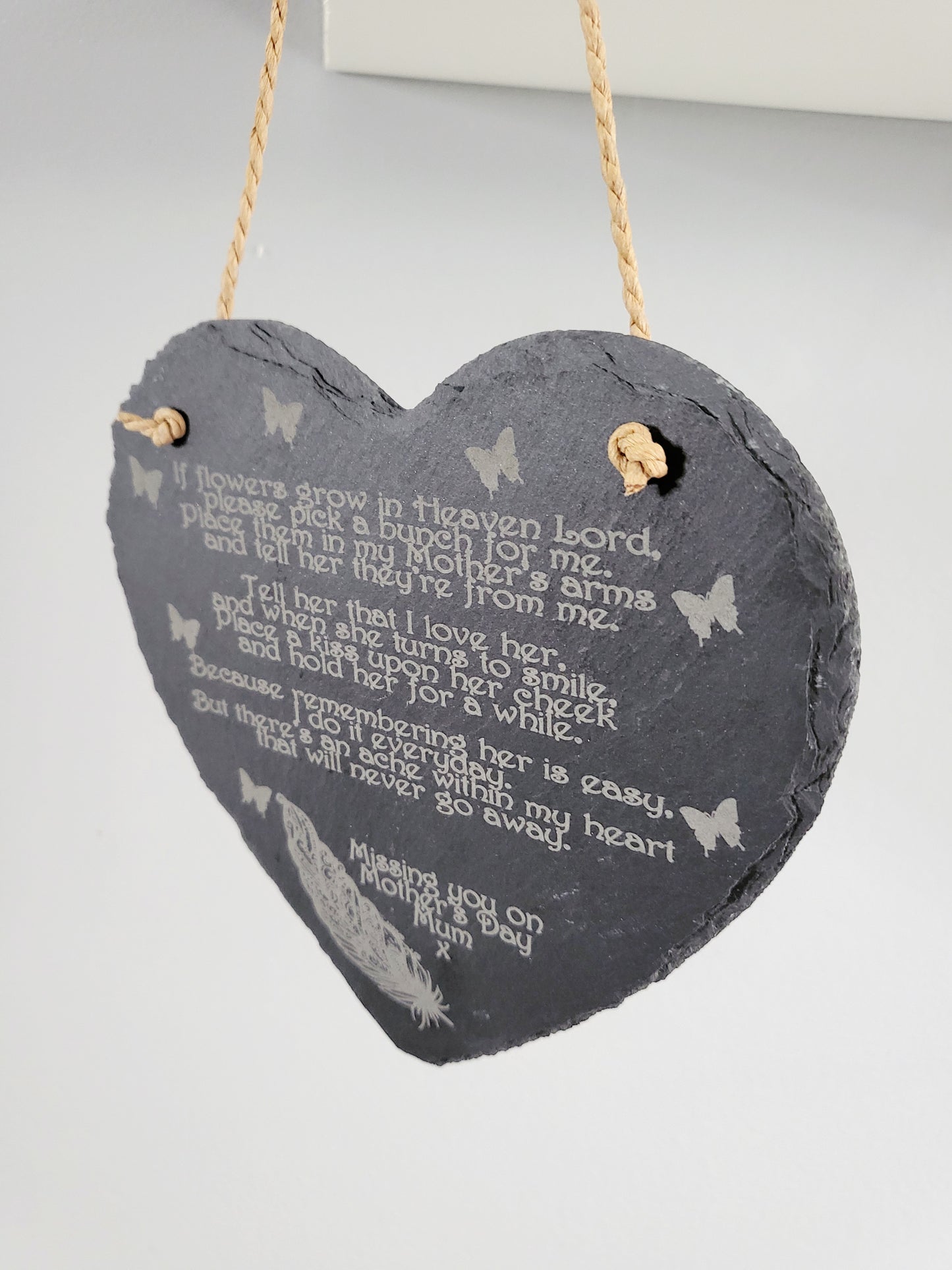 Personalised Slate Mother's Day Memorial Plaque