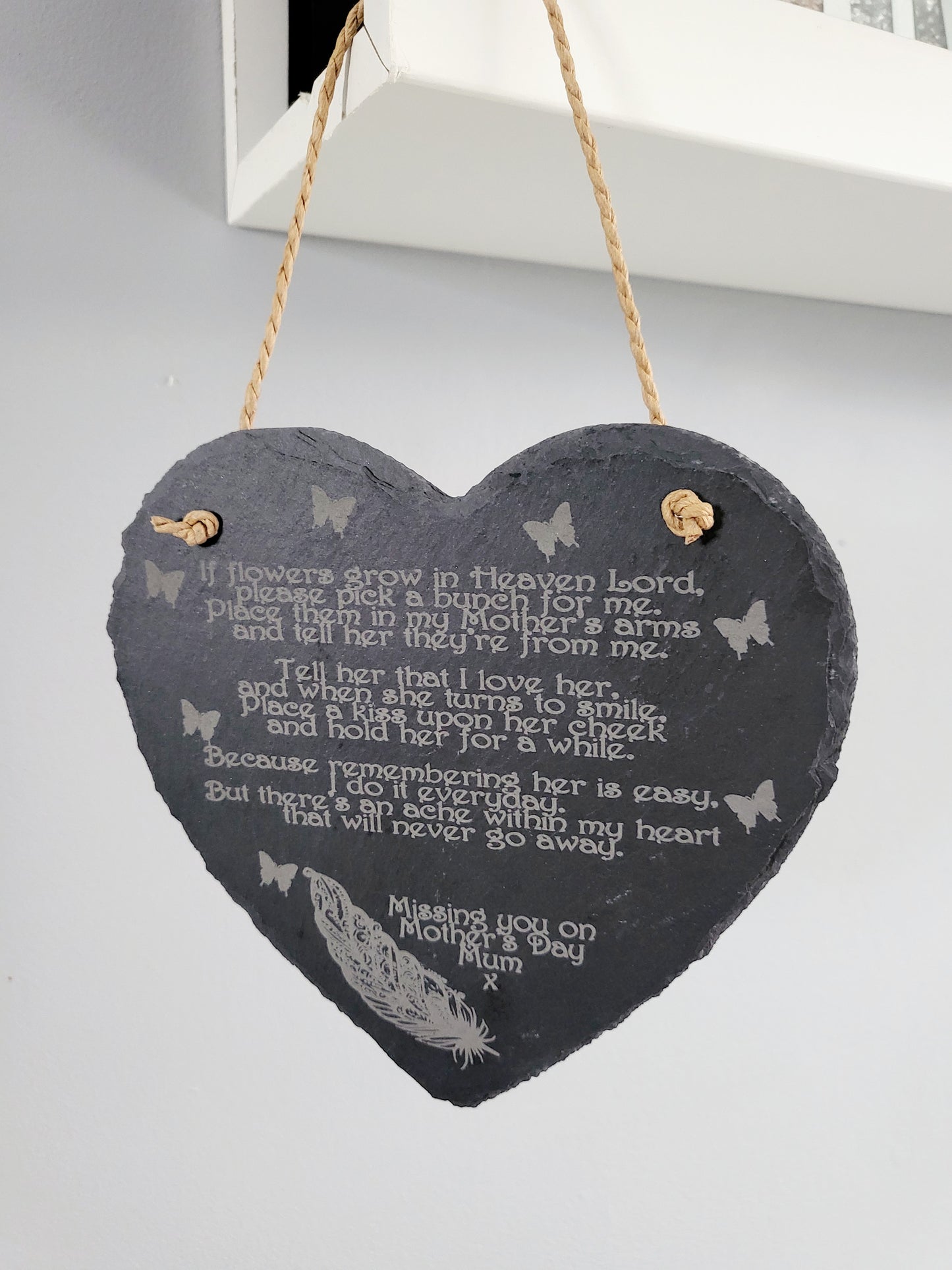 Personalised Slate Mother's Day Memorial Plaque