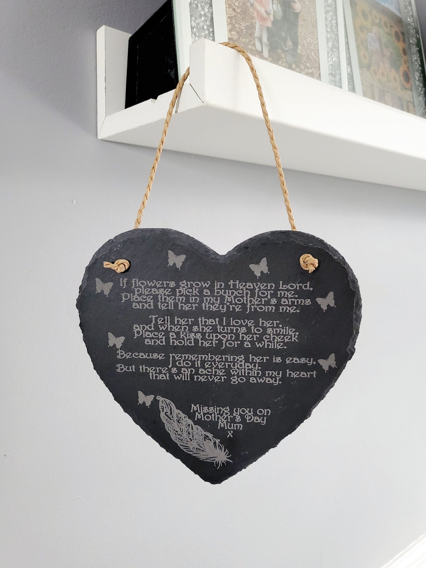 Personalised Slate Mother's Day Memorial Plaque