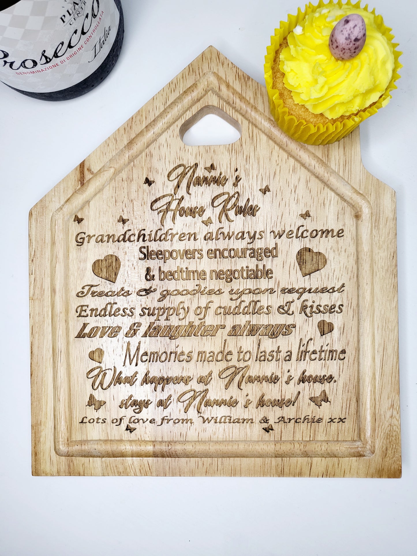 Personalised House Rules Chopping Board