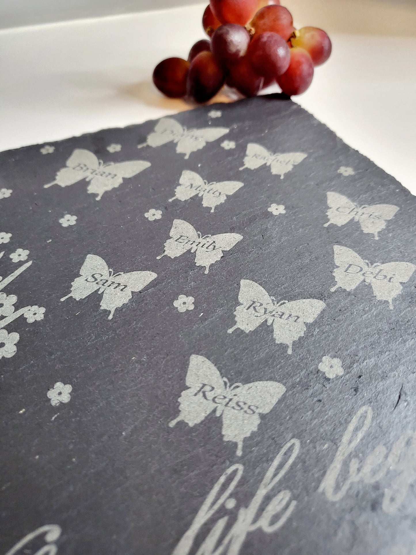 Personalised Slate Family Tree Cheese Board