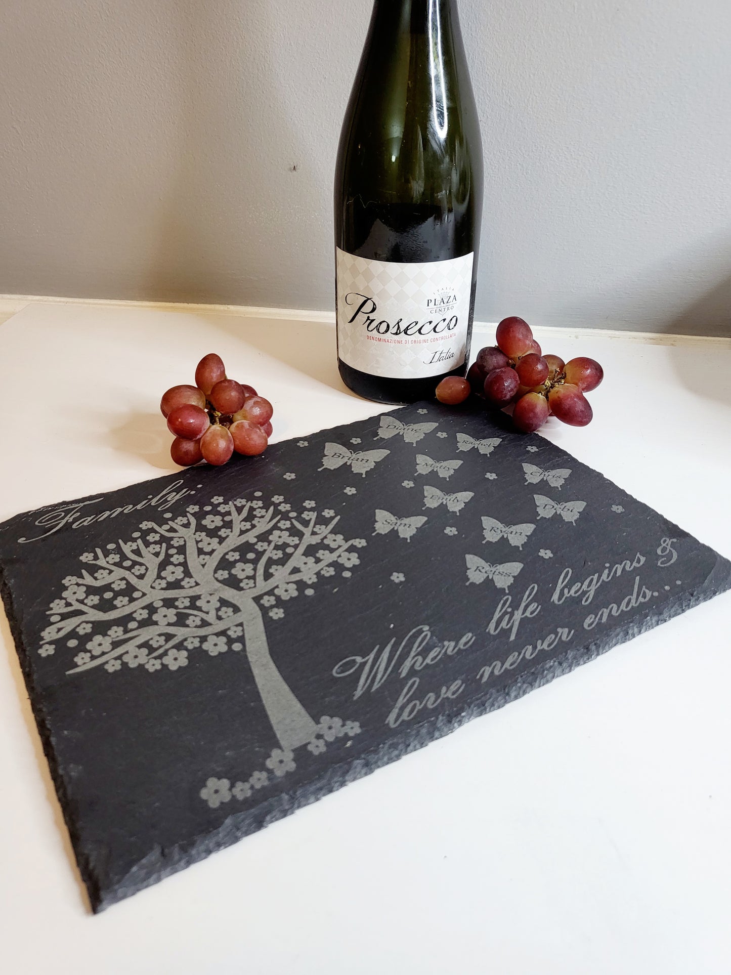 Personalised Slate Family Tree Cheese Board