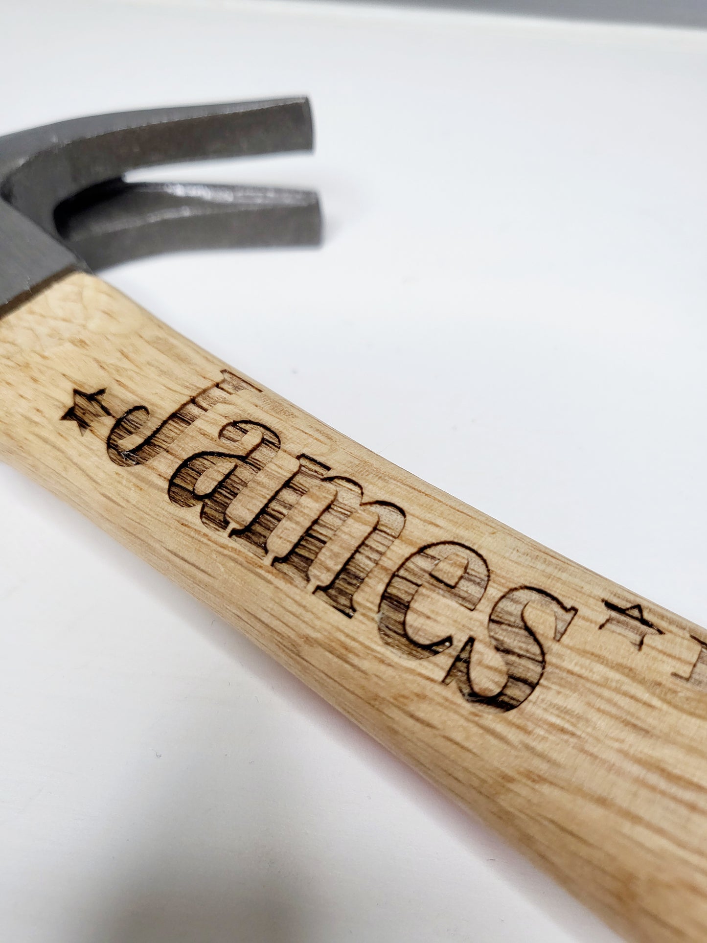 Personalised Engraved 16oz Wooden Claw Hammer