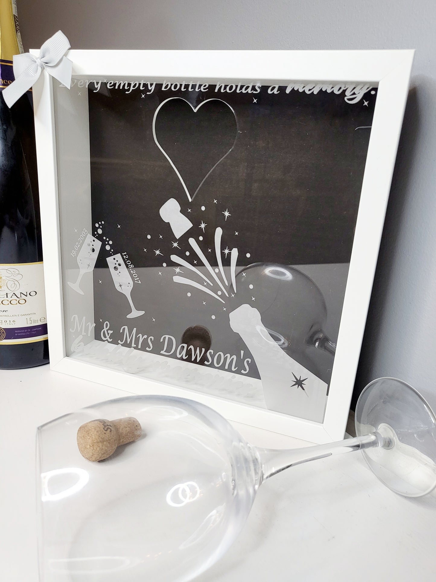 Personalised Cork Memory Keepsake Frame