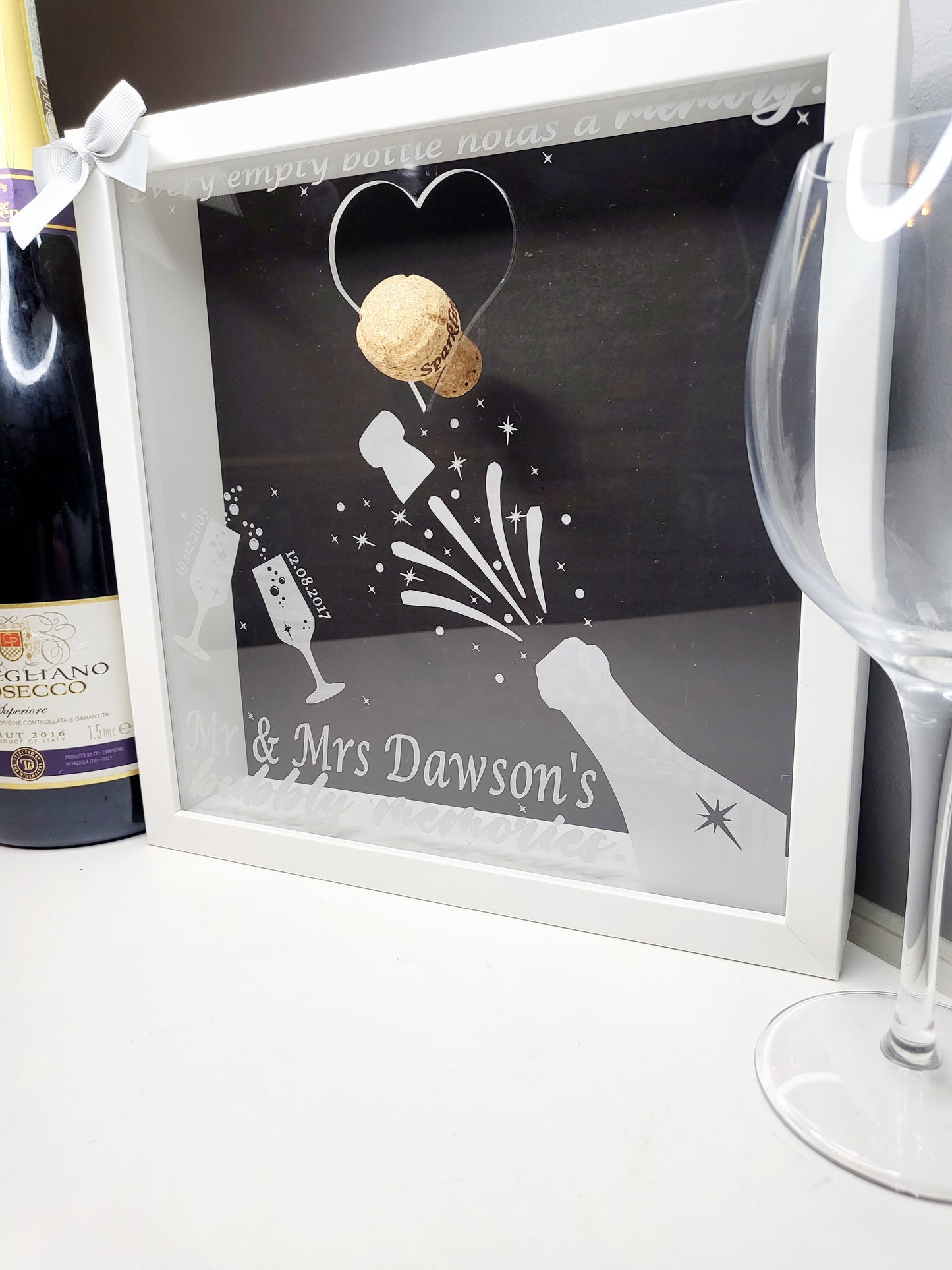 Personalised Cork Memory Keepsake Frame