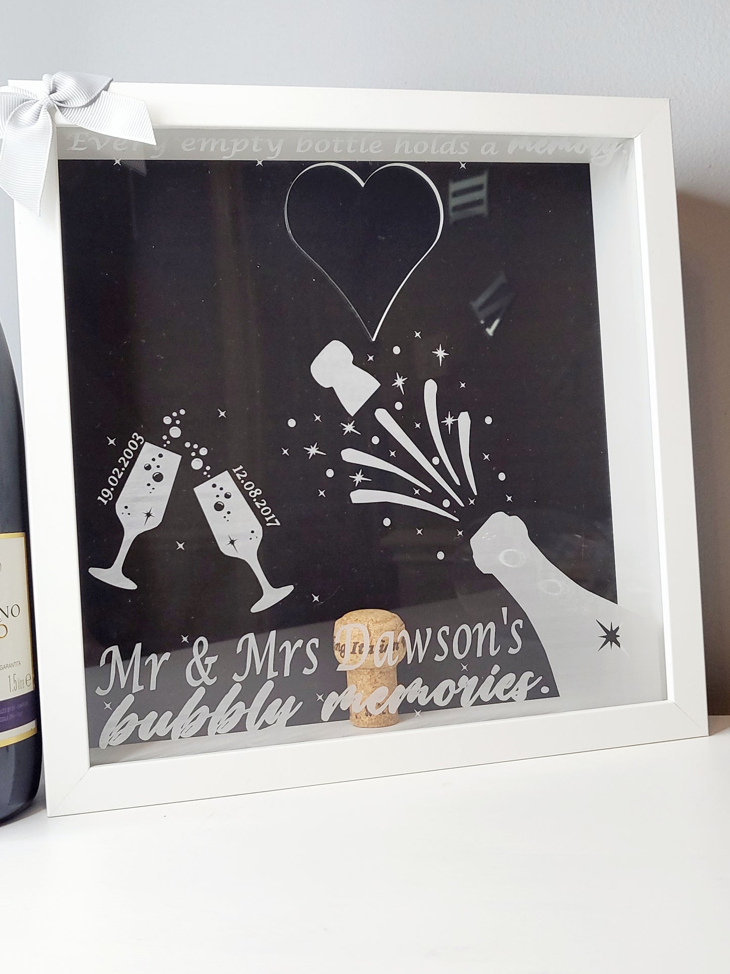 Personalised Cork Memory Keepsake Frame