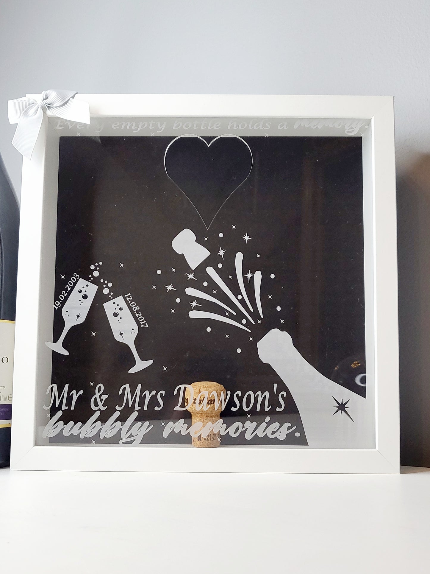 Personalised Cork Memory Keepsake Frame