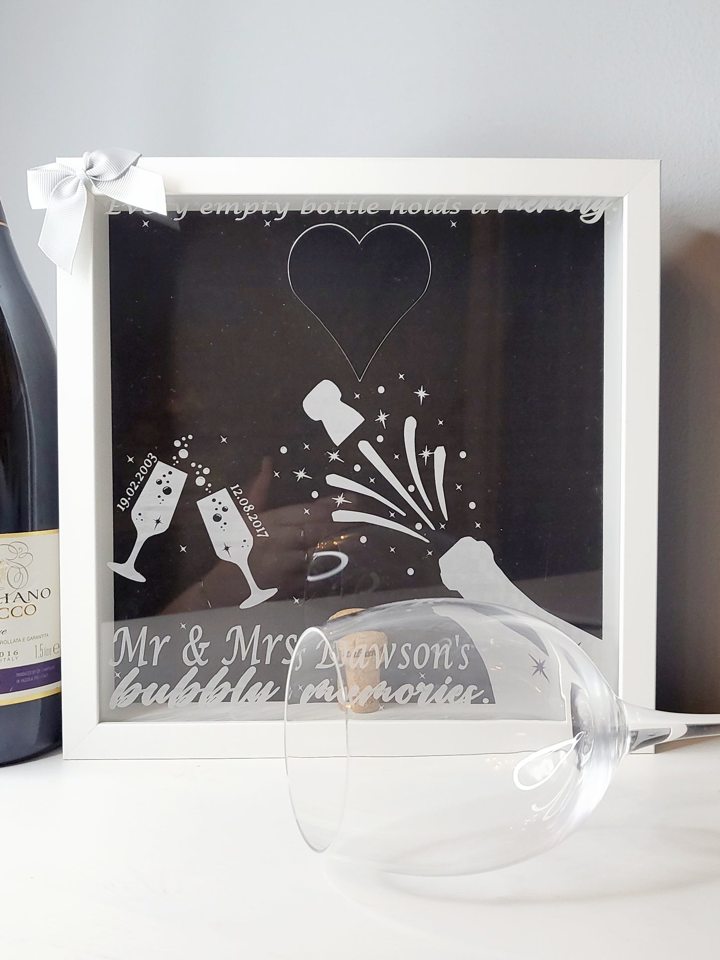 Personalised Cork Memory Keepsake Frame