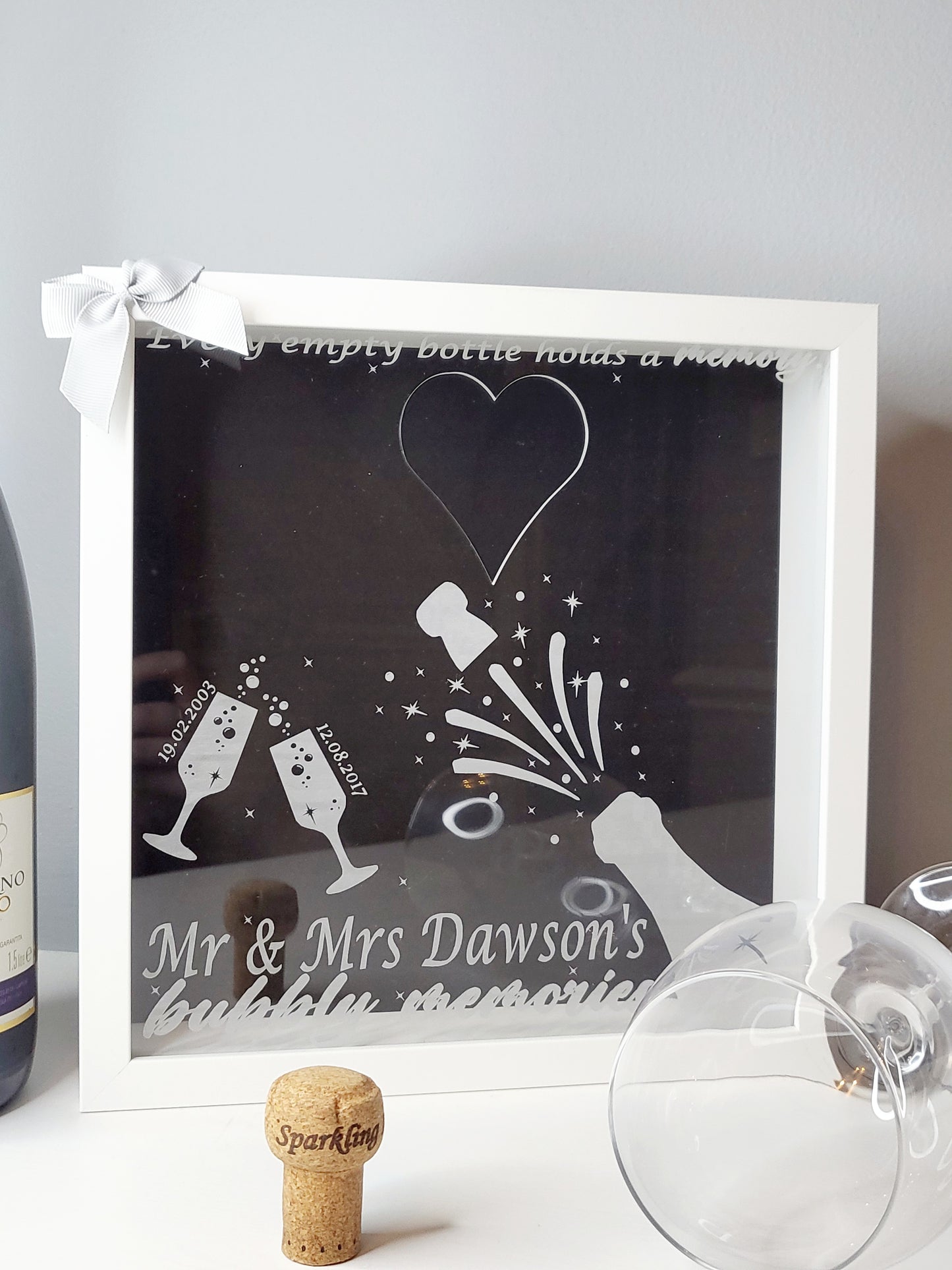 Personalised Cork Memory Keepsake Frame