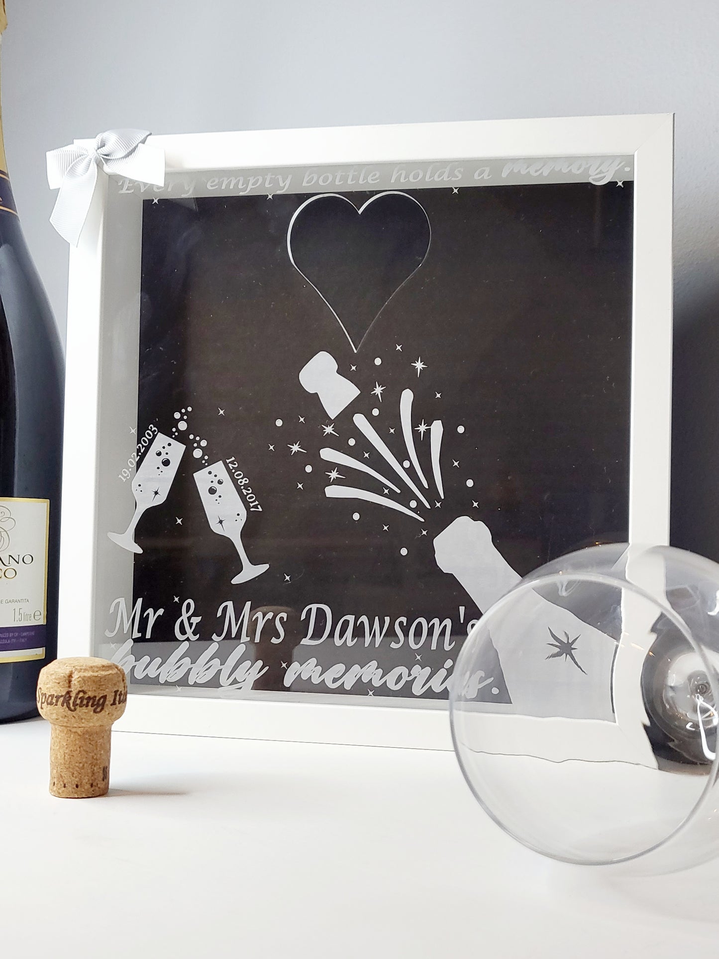 Personalised Cork Memory Keepsake Frame