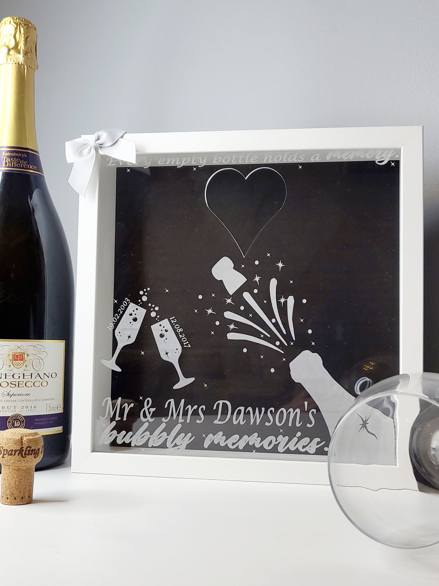 Personalised Cork Memory Keepsake Frame