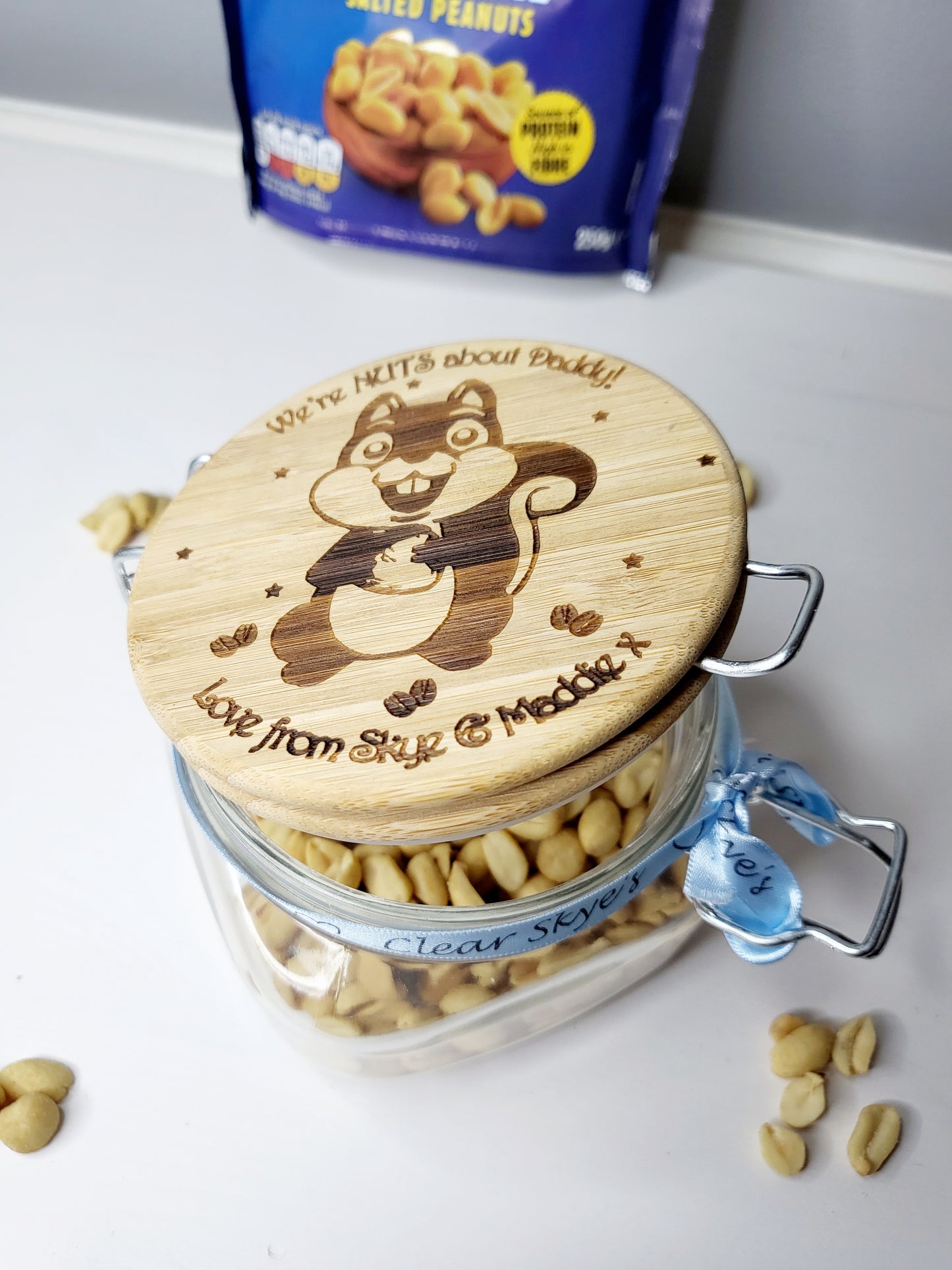 Personalised Nut Storage Jar