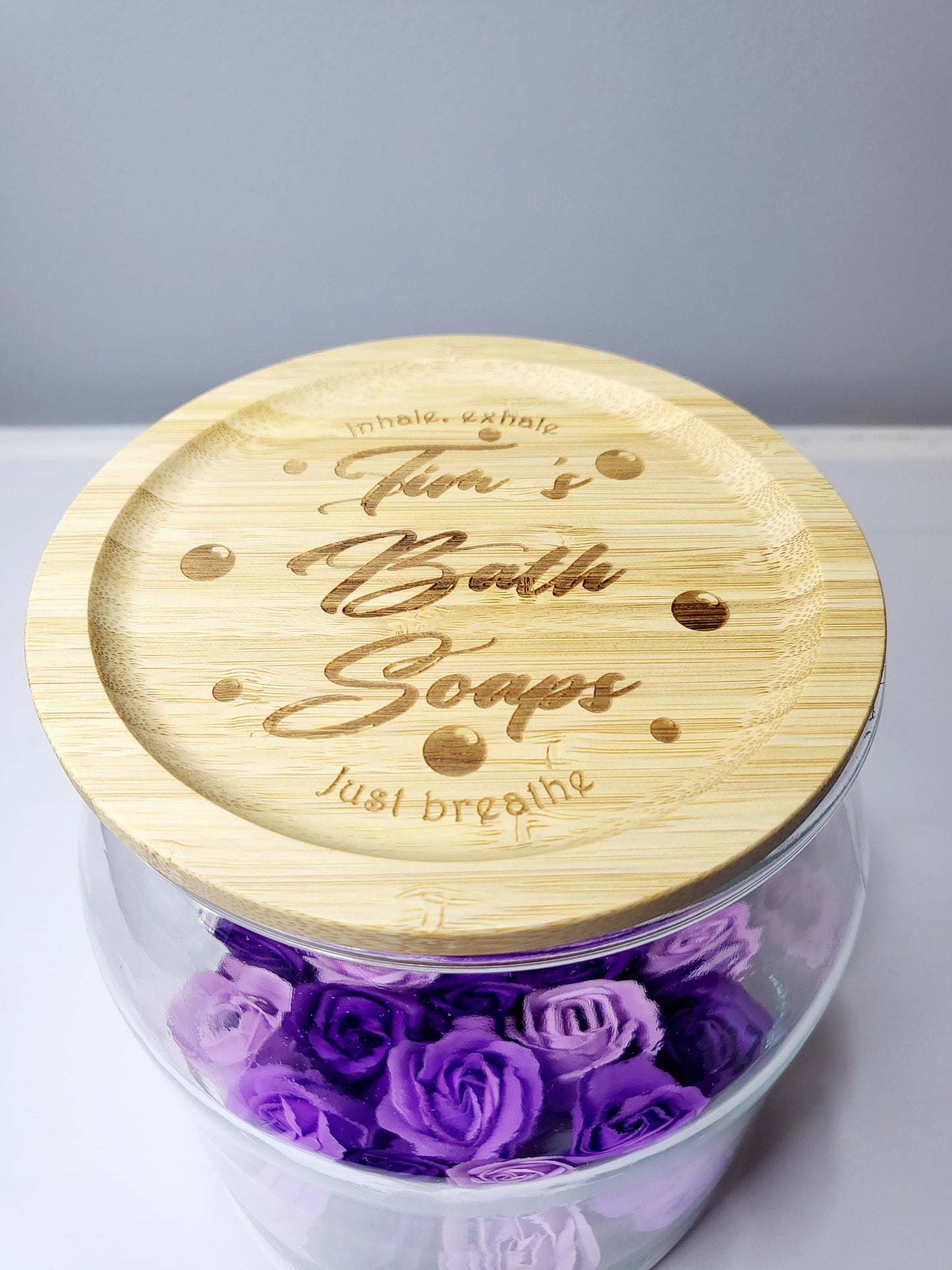 Personalised Bath Soaps Jar, Empty