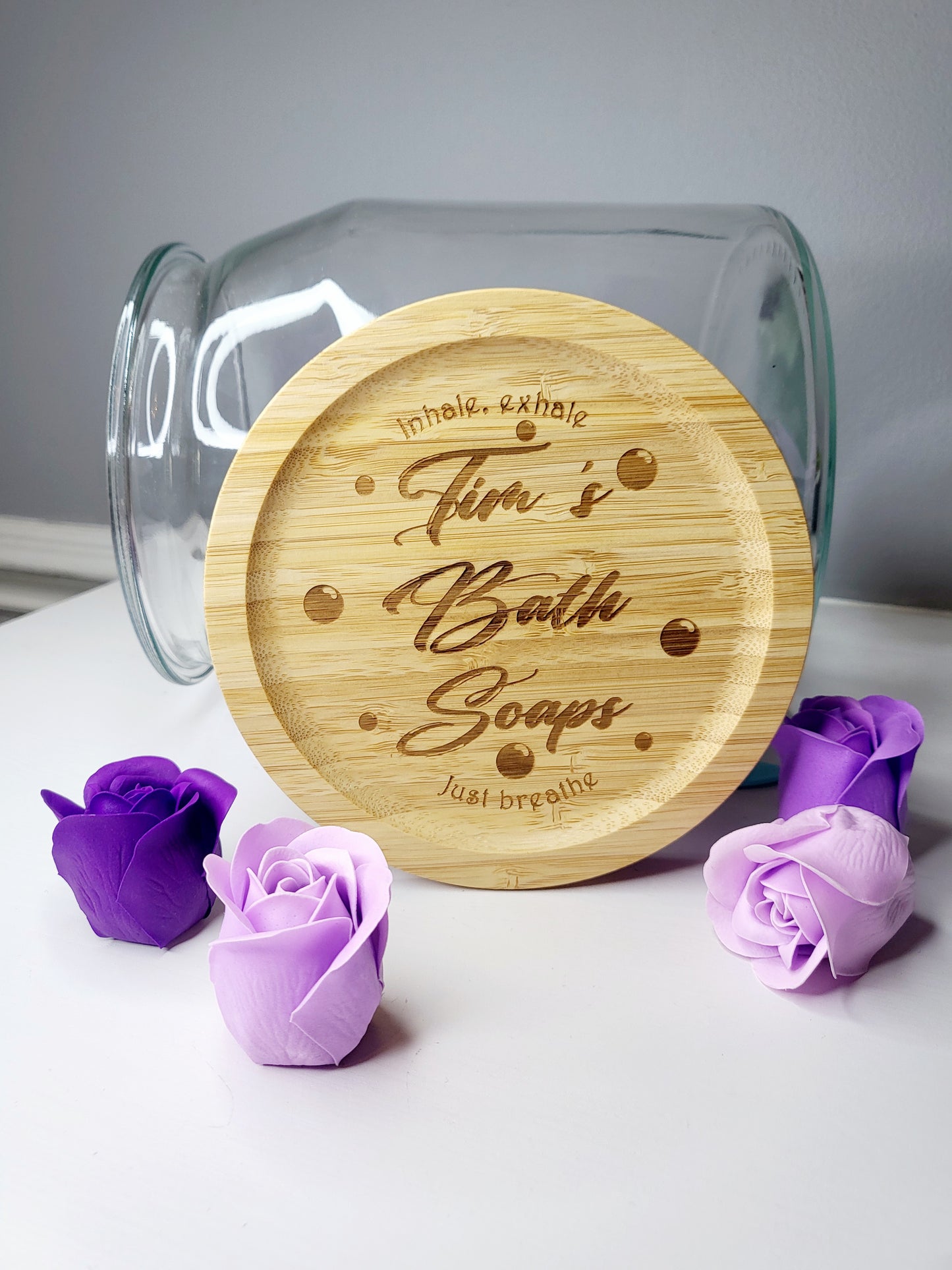 Personalised Bath Soaps Jar, Empty