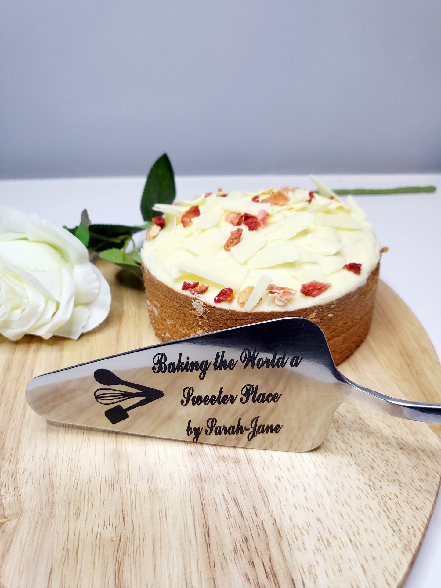 Personalised Stainless Steel Cake Server