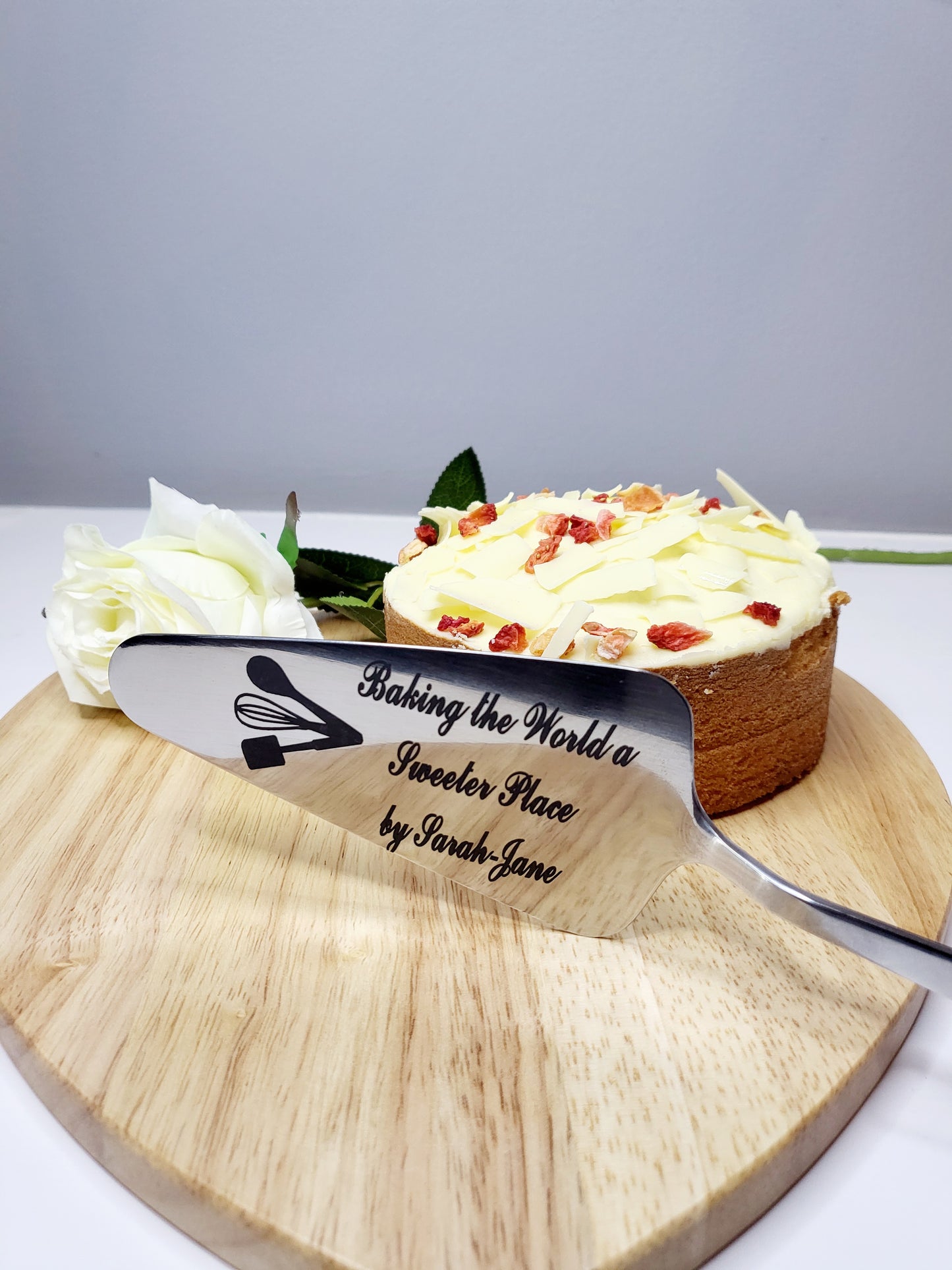 Personalised Stainless Steel Cake Server