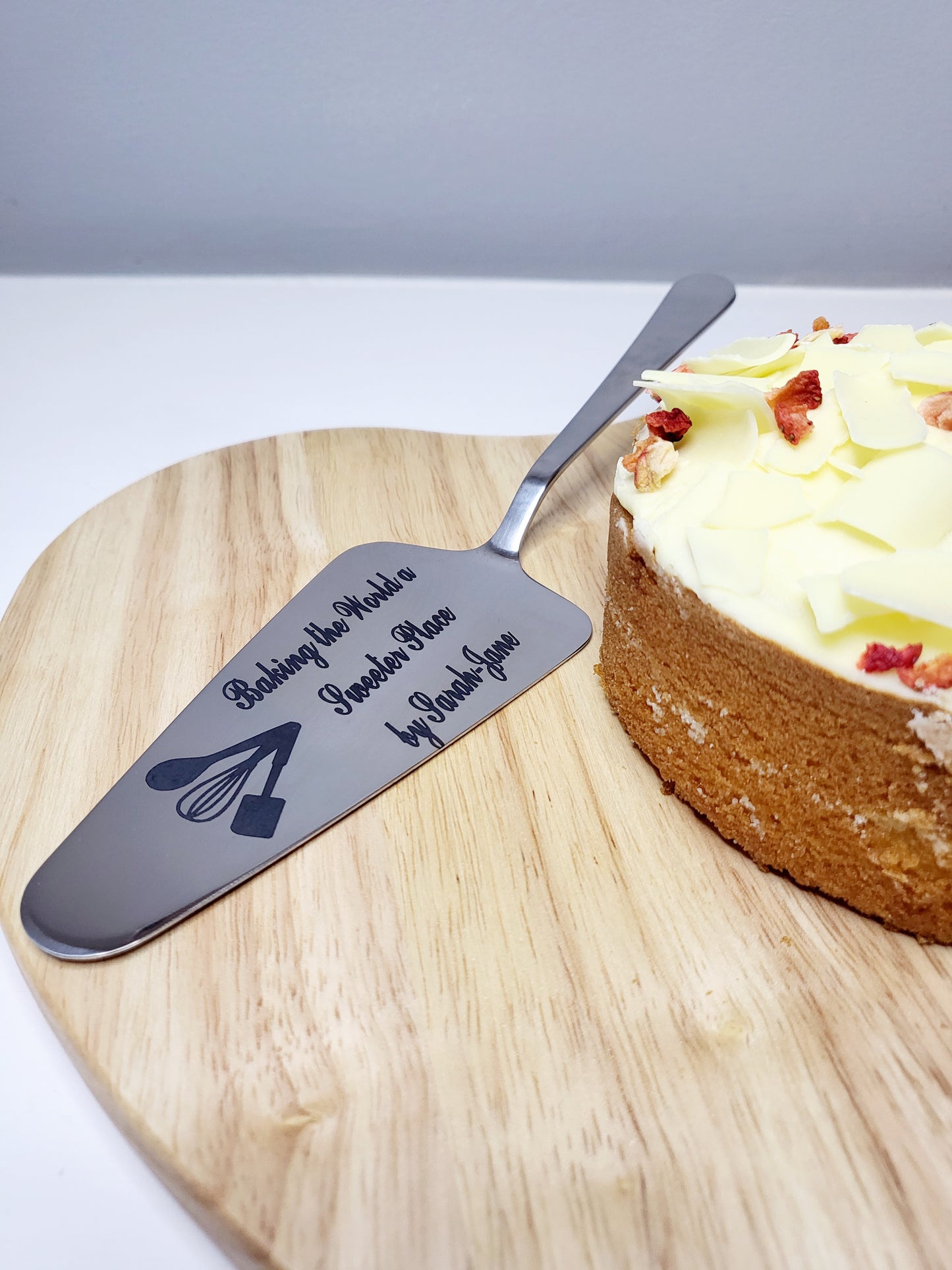 Personalised Stainless Steel Cake Server