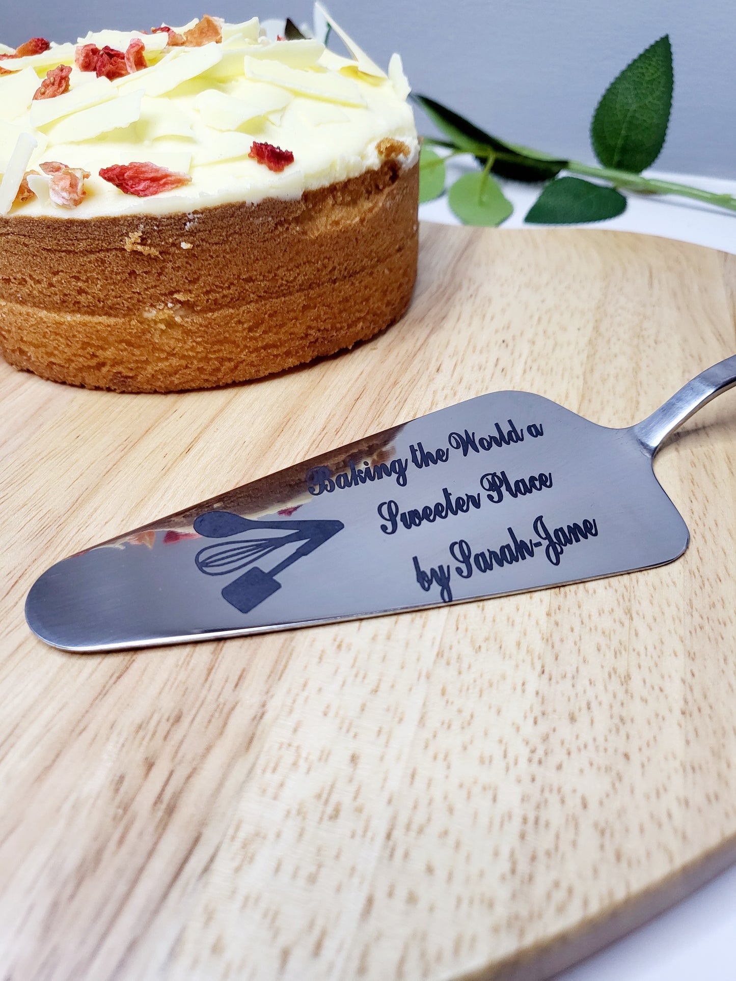 Personalised Stainless Steel Cake Server