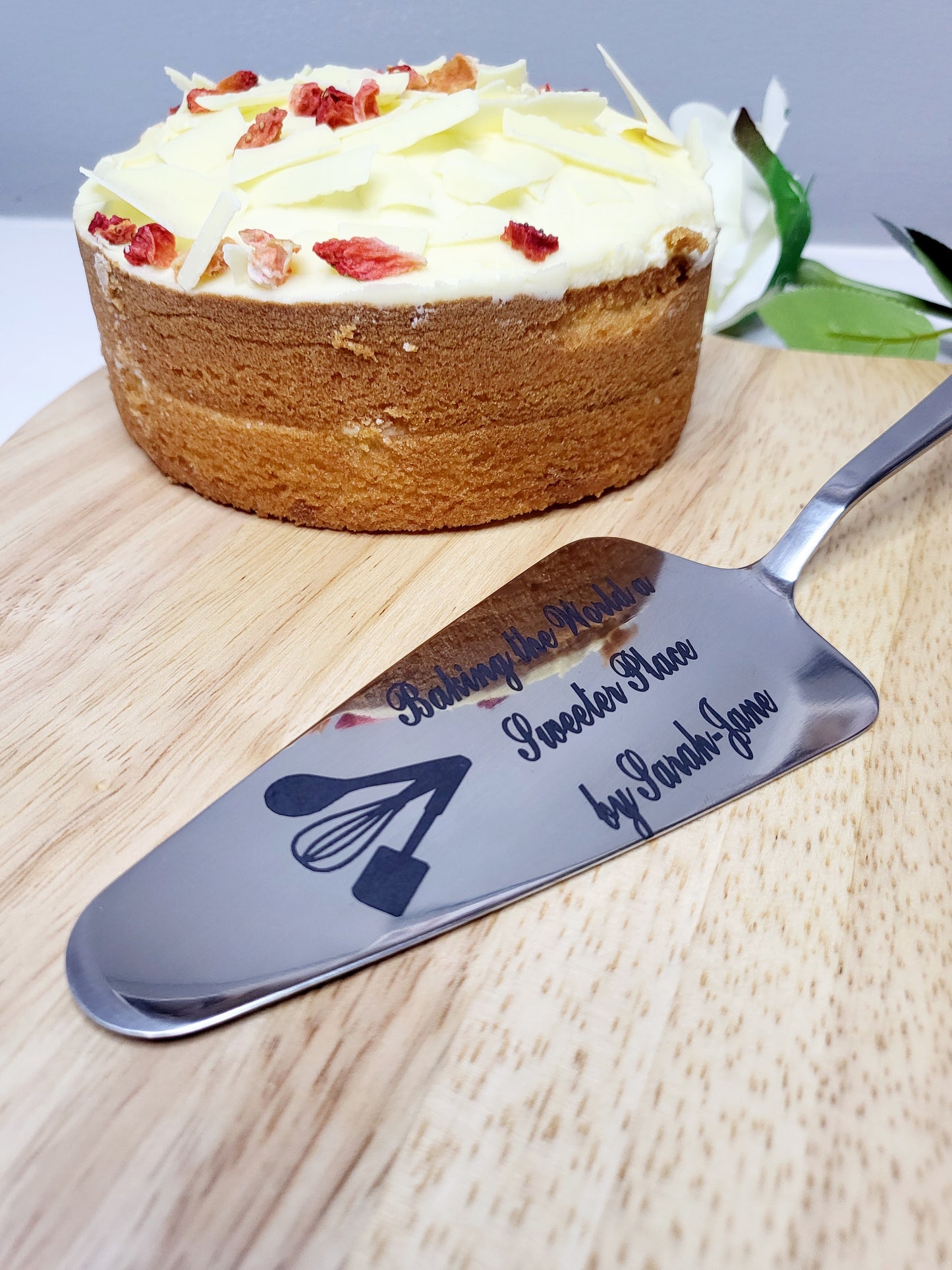 Personalised Stainless Steel Cake Server