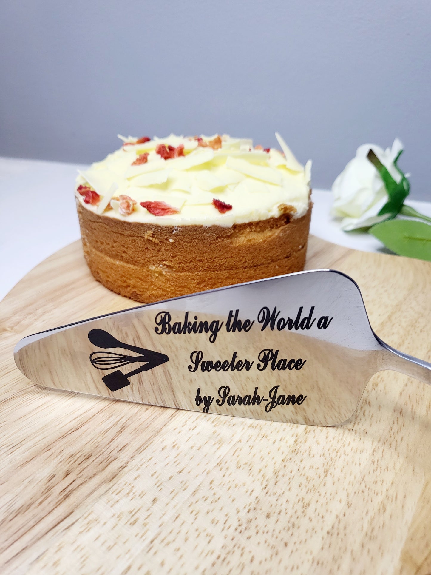 Personalised Stainless Steel Cake Server