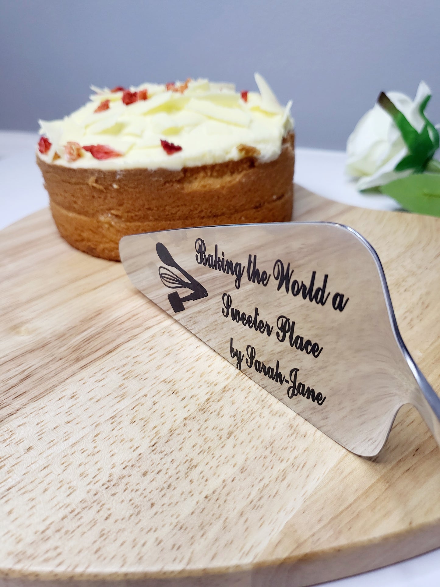 Personalised Stainless Steel Cake Server