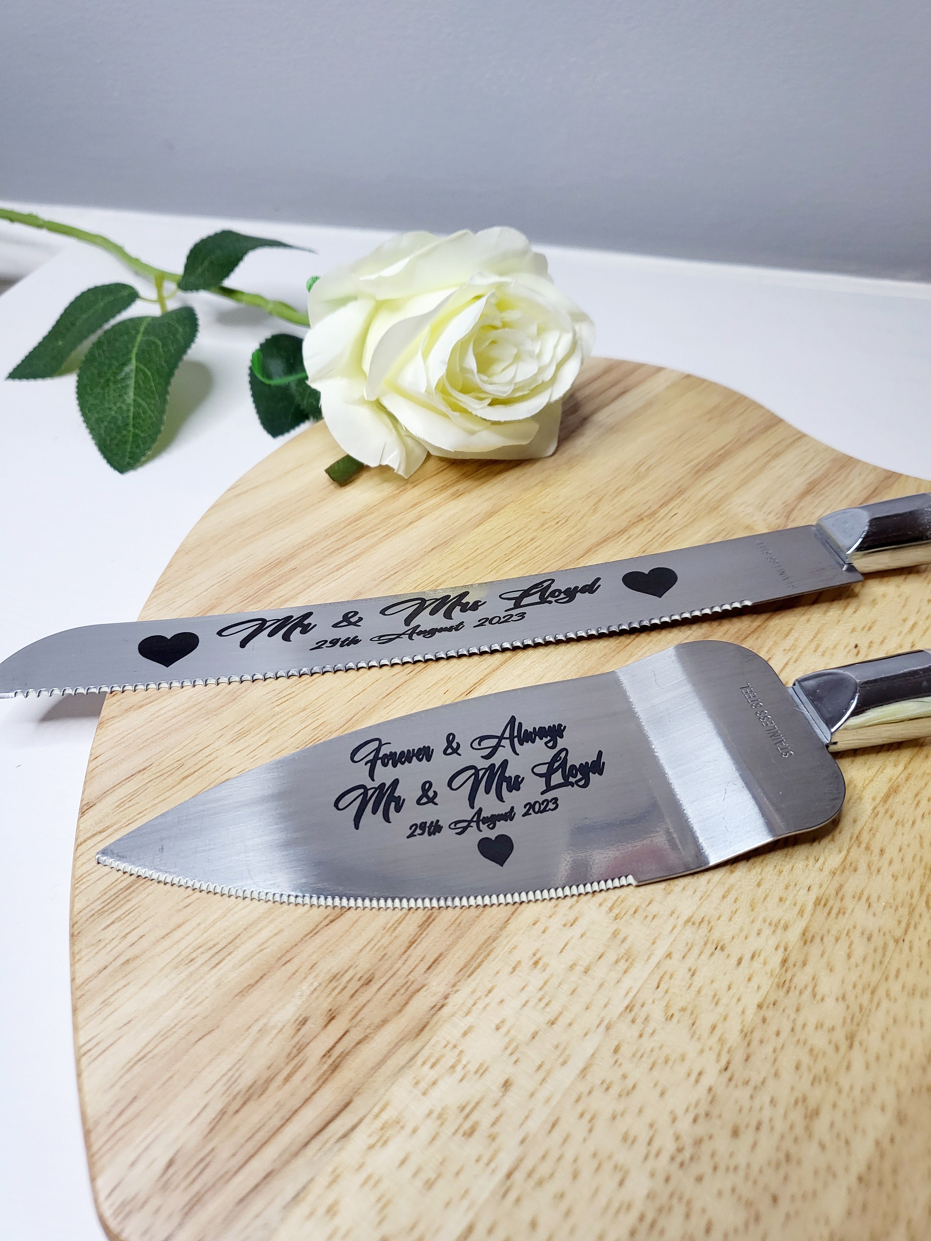 AW BRIDAL Personalised Wedding Cake Cutter Set, Black Wedding Cake Knife  and Serving Set, Dessert Cake Server, Cake Cutter Knife//DK2201CPP23// :  Amazon.de: Home & Kitchen