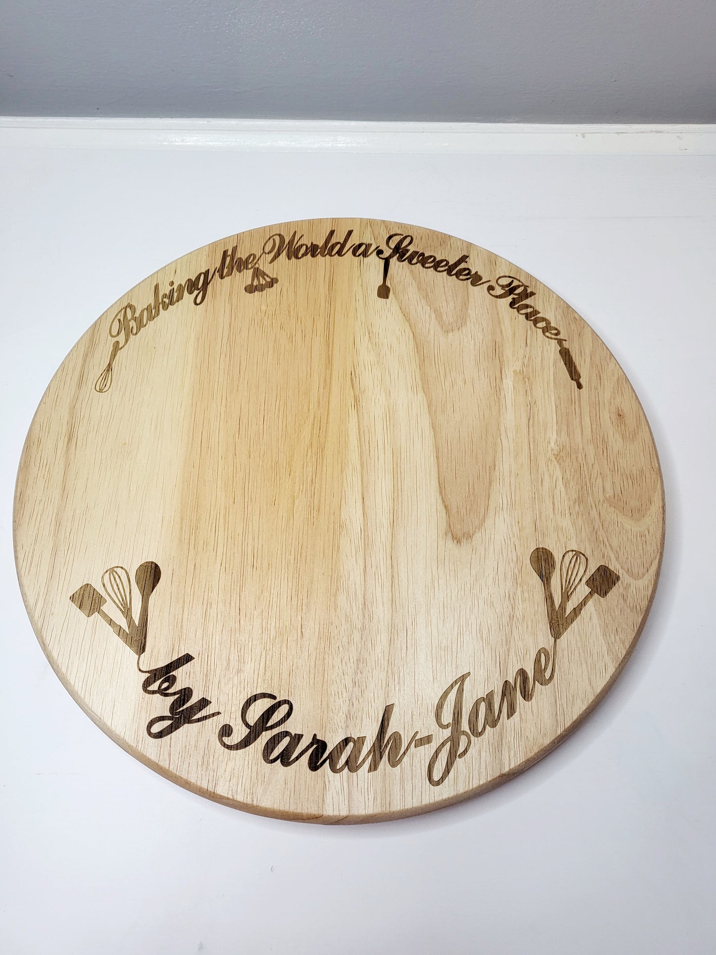 Personalised Baking Turntable for Cake Decorating