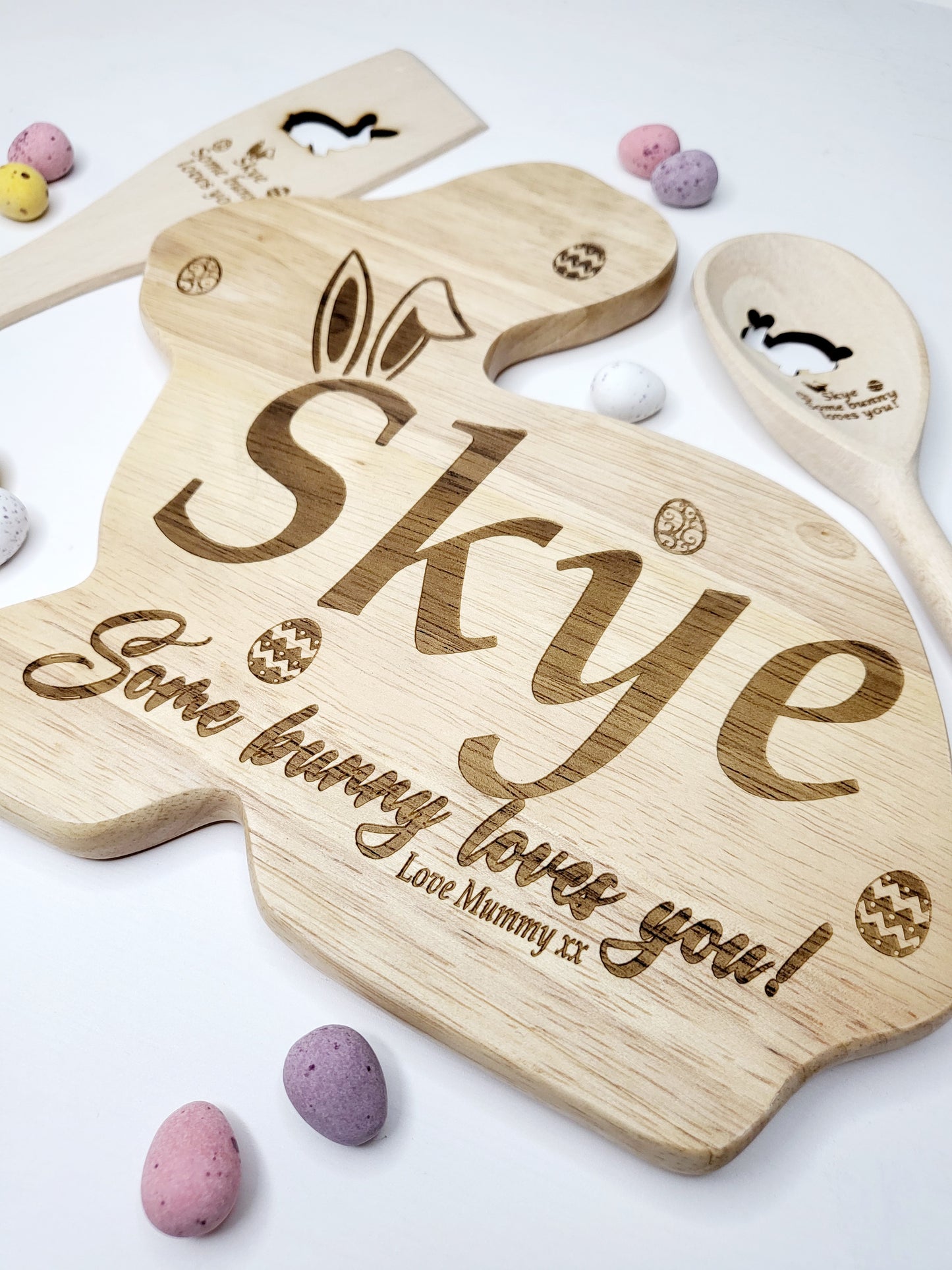 Personalised Bunny 3 Piece Baking Set