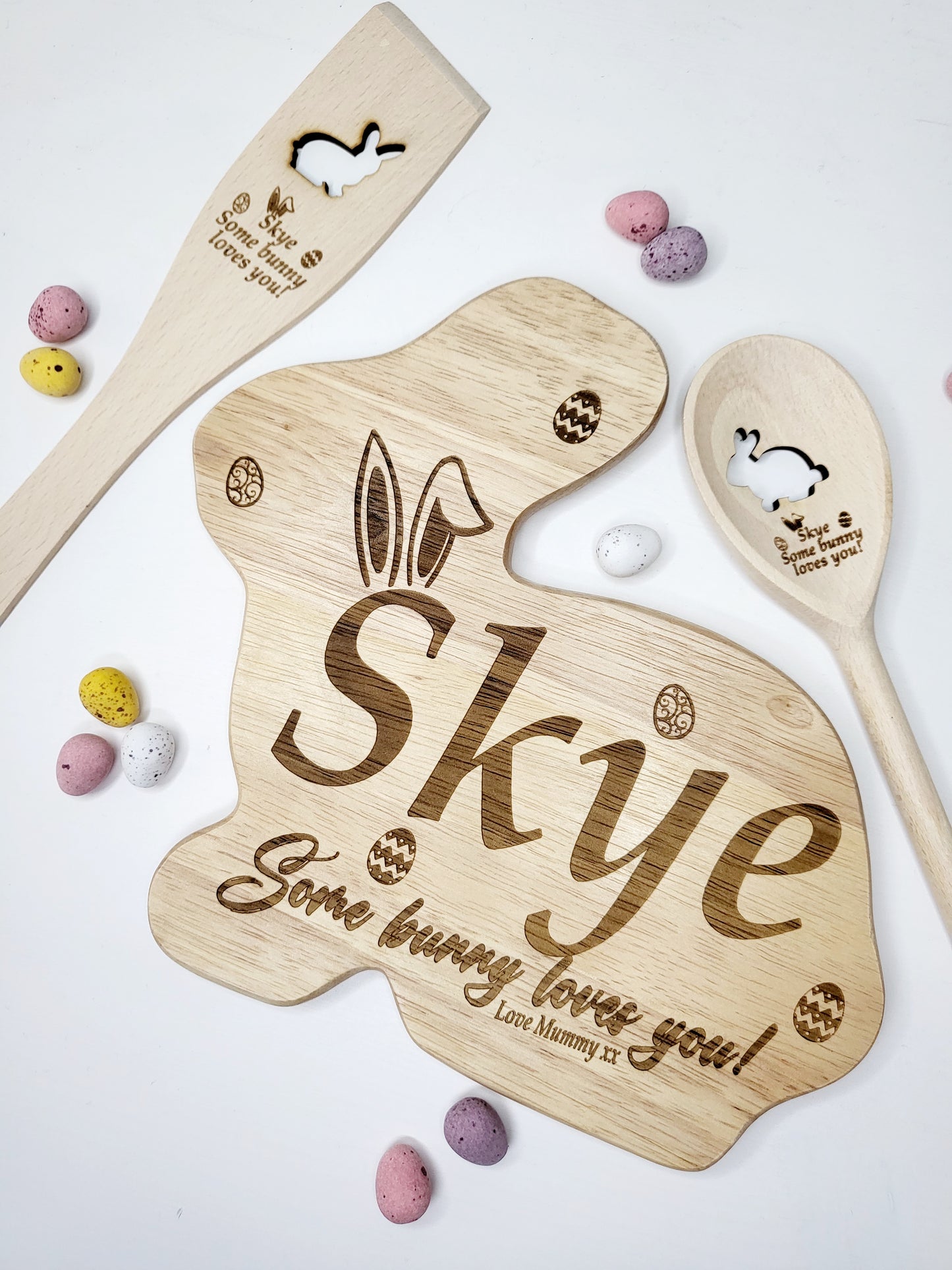 Personalised Bunny 3 Piece Baking Set