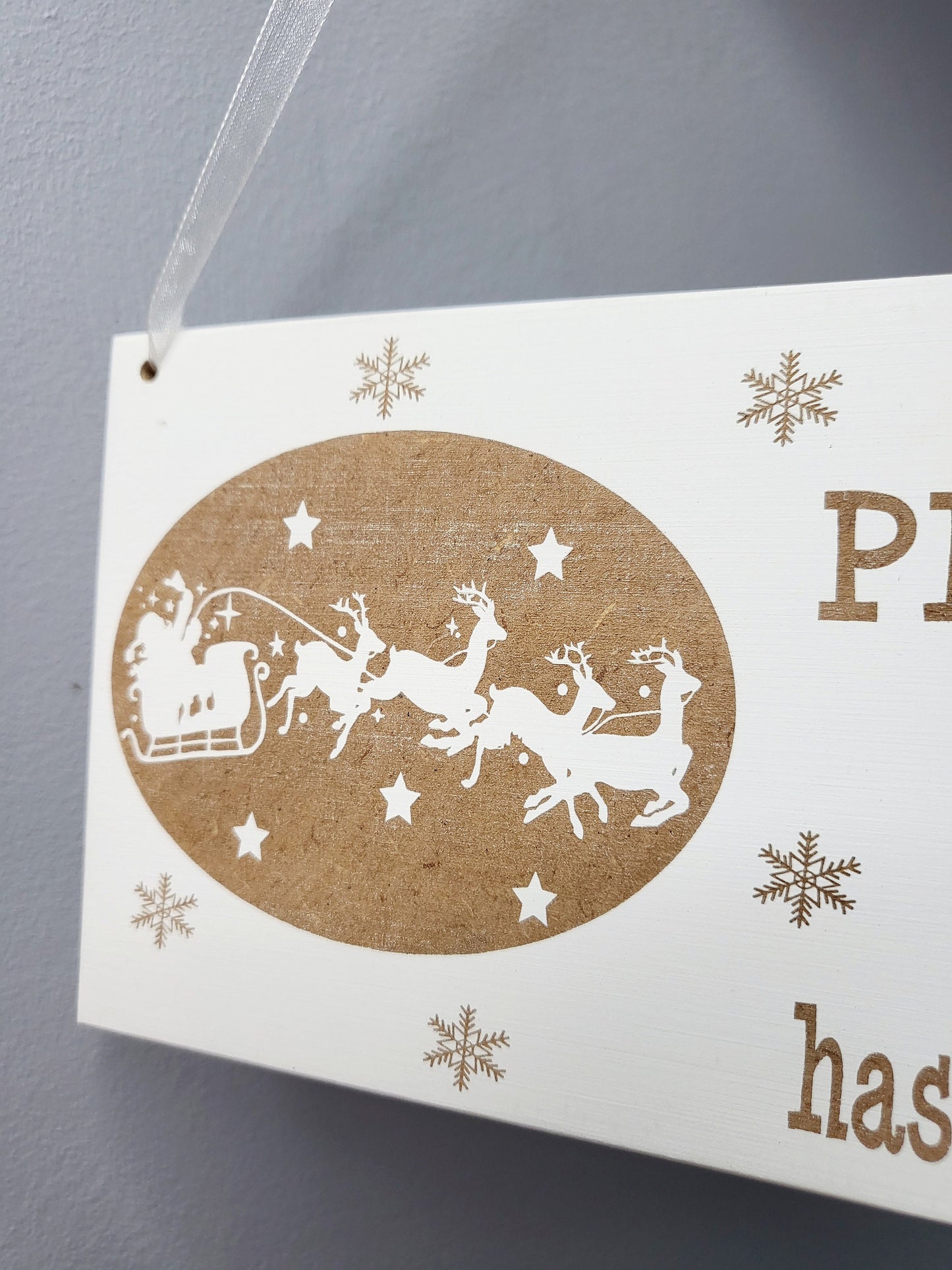 Personalised Santa Stop Here Sign