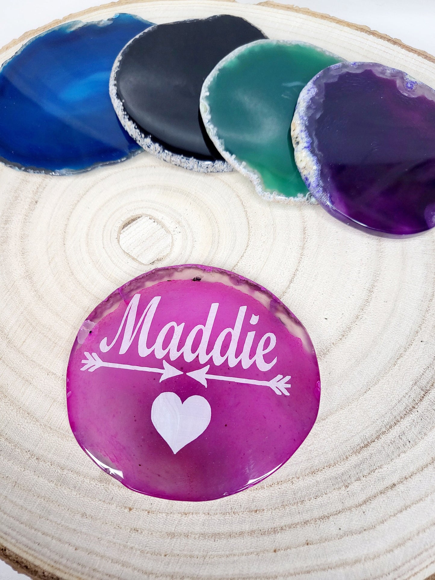 Personalised Genuine Agate Slice