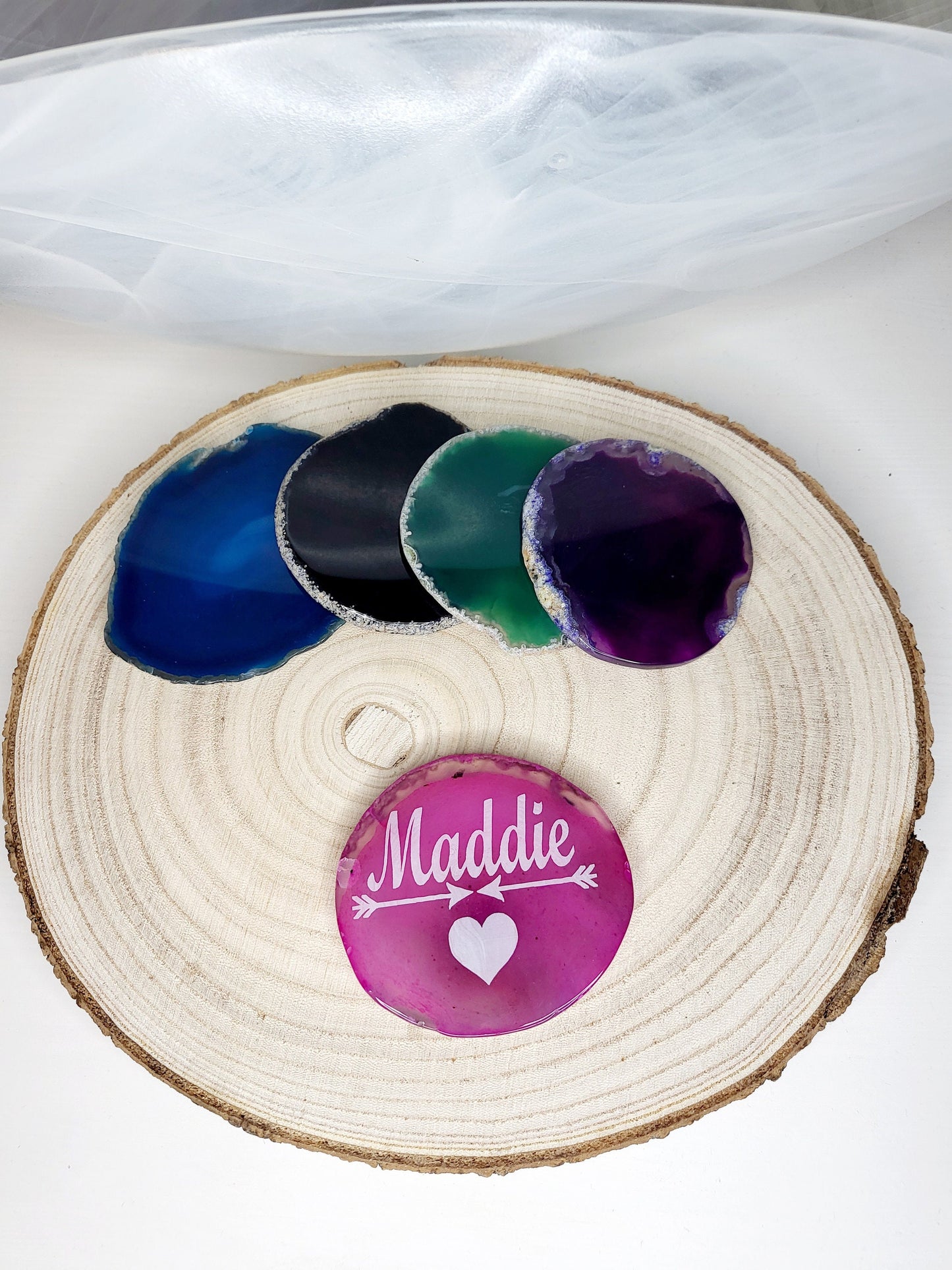 Personalised Genuine Agate Slice