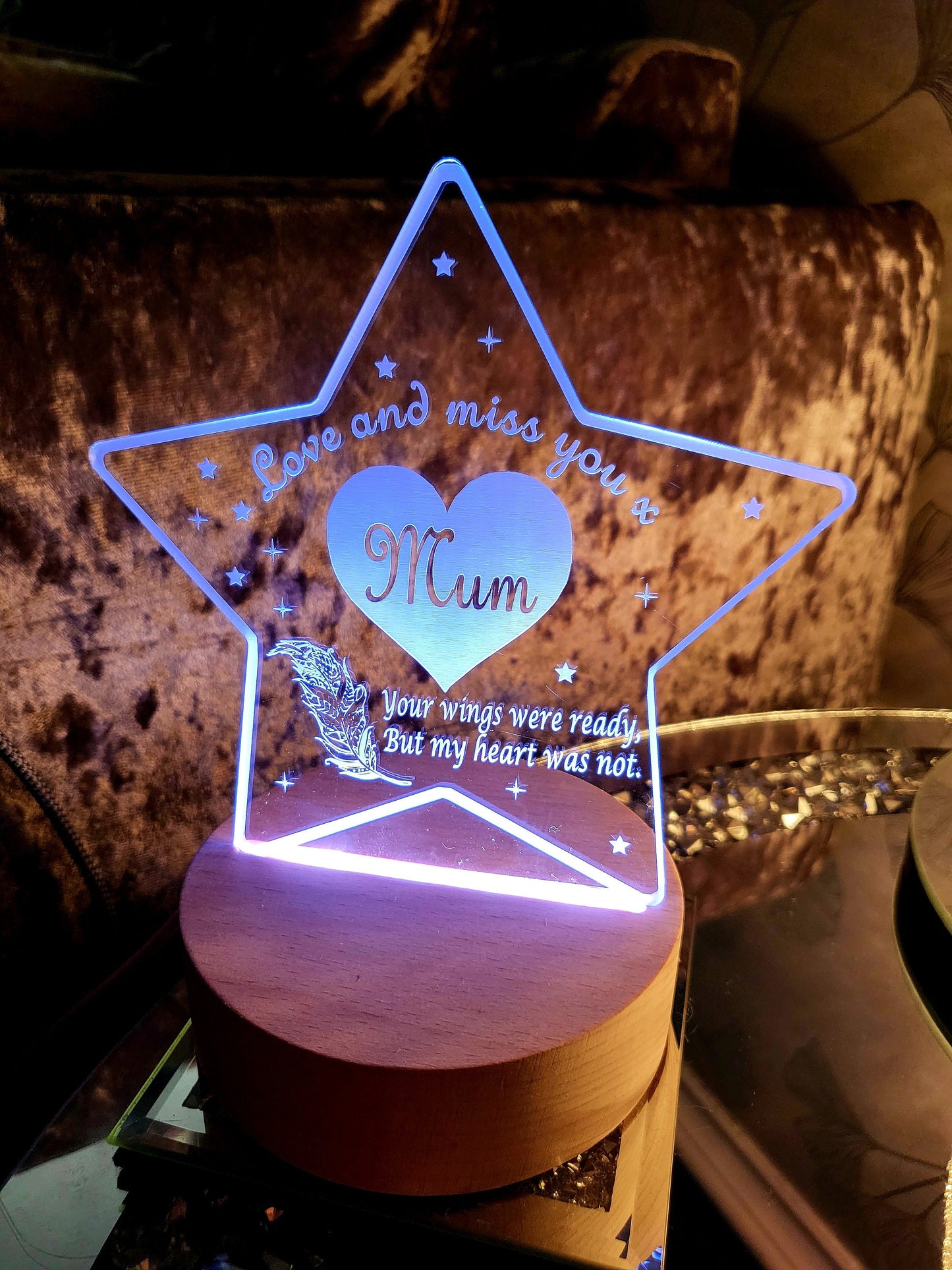 Personalised Memorial LED Lamp