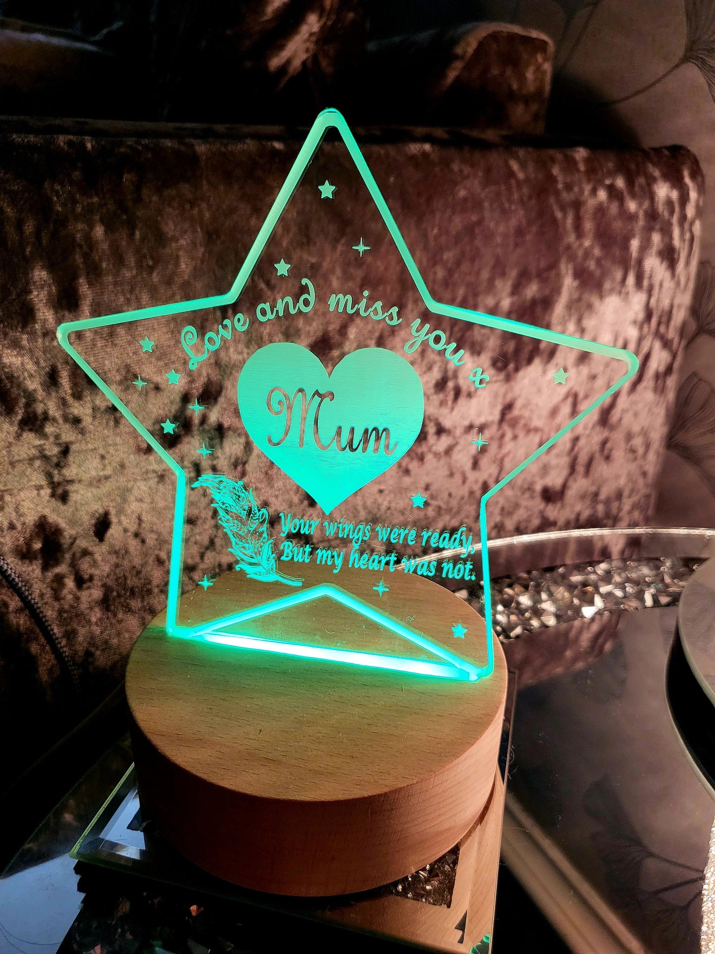 Personalised Memorial LED Lamp