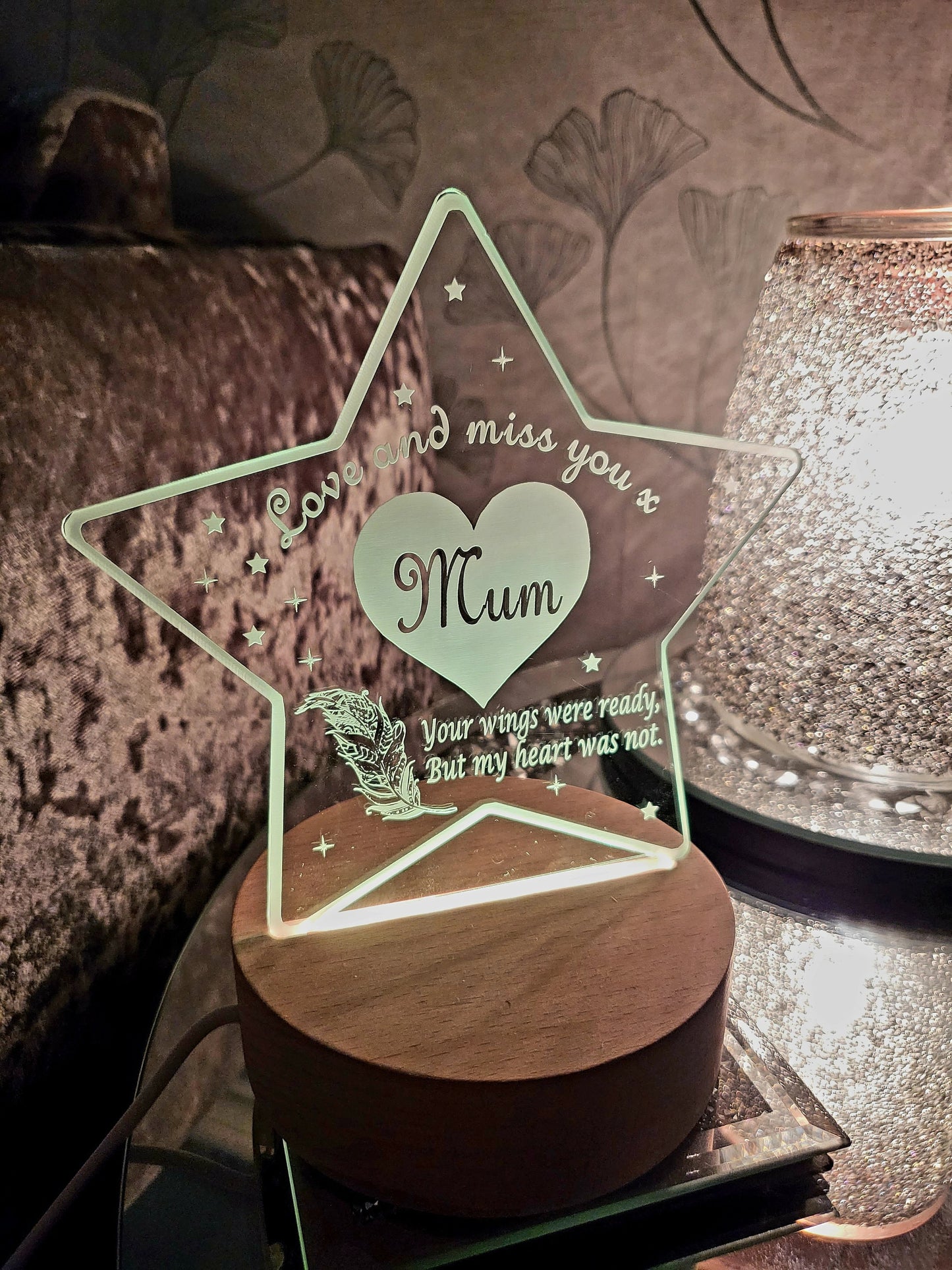 Personalised Memorial LED Lamp