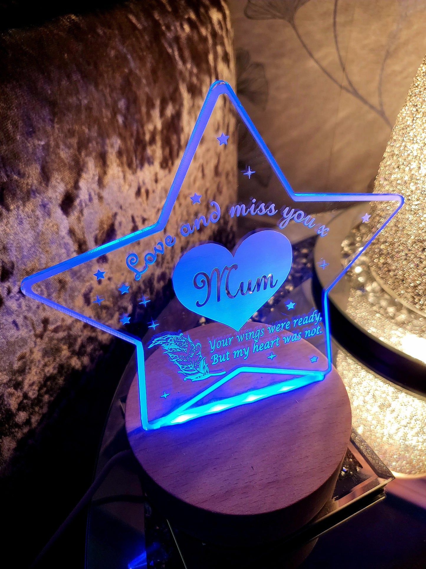 Personalised Memorial LED Lamp