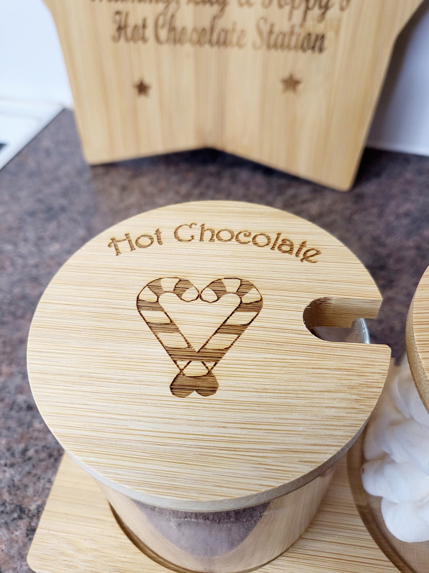 Personalised Hot Chocolate Station - Circle Jars