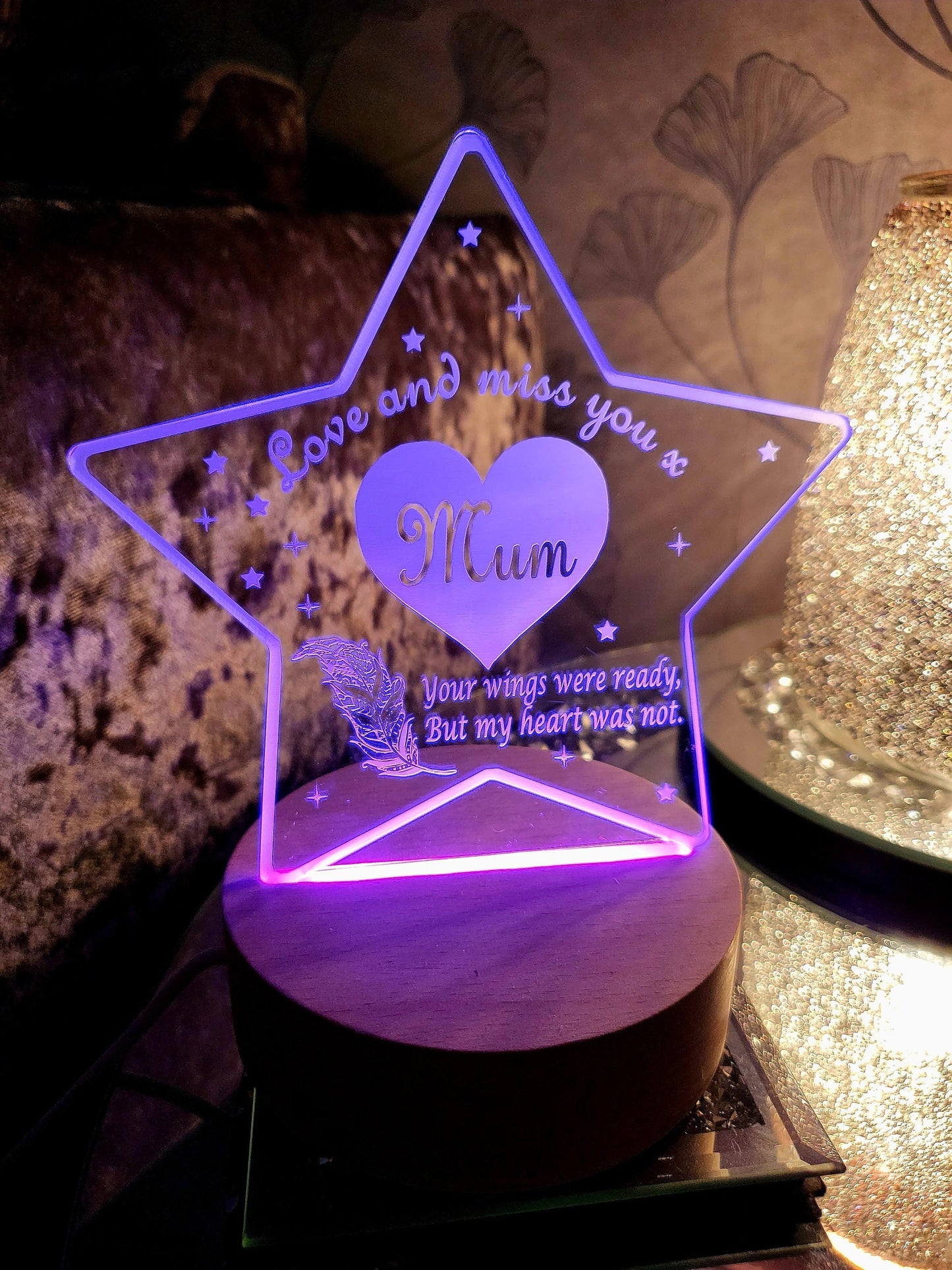 Personalised Memorial LED Lamp