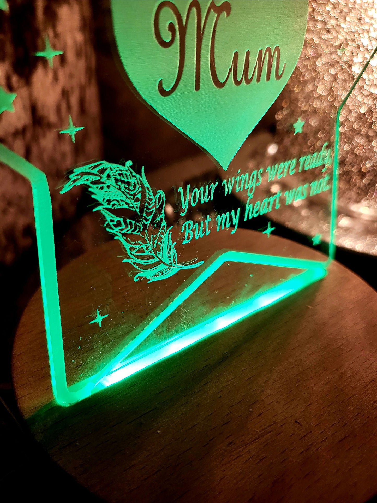 Personalised Memorial LED Lamp