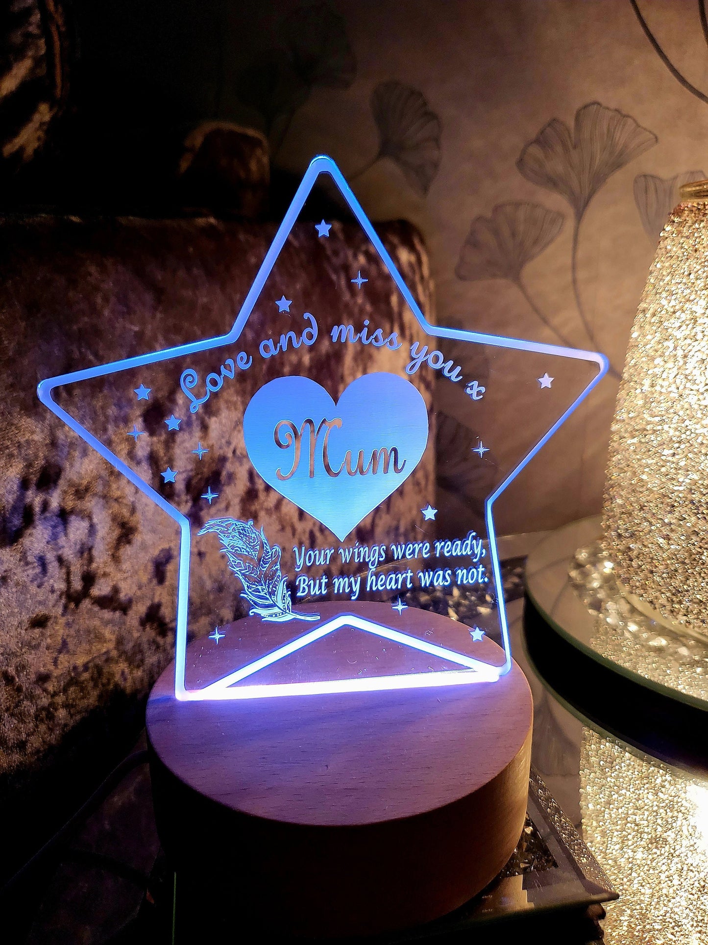 Personalised Memorial LED Lamp